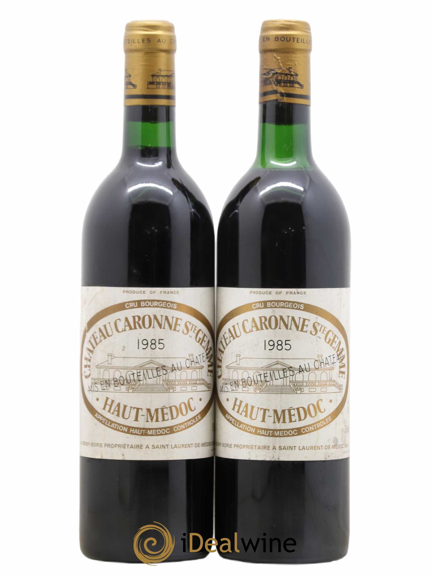 Château Caronne Sainte-Gemme Cru Bourgeois 1985 - Lot de 2 bouteilles - 0