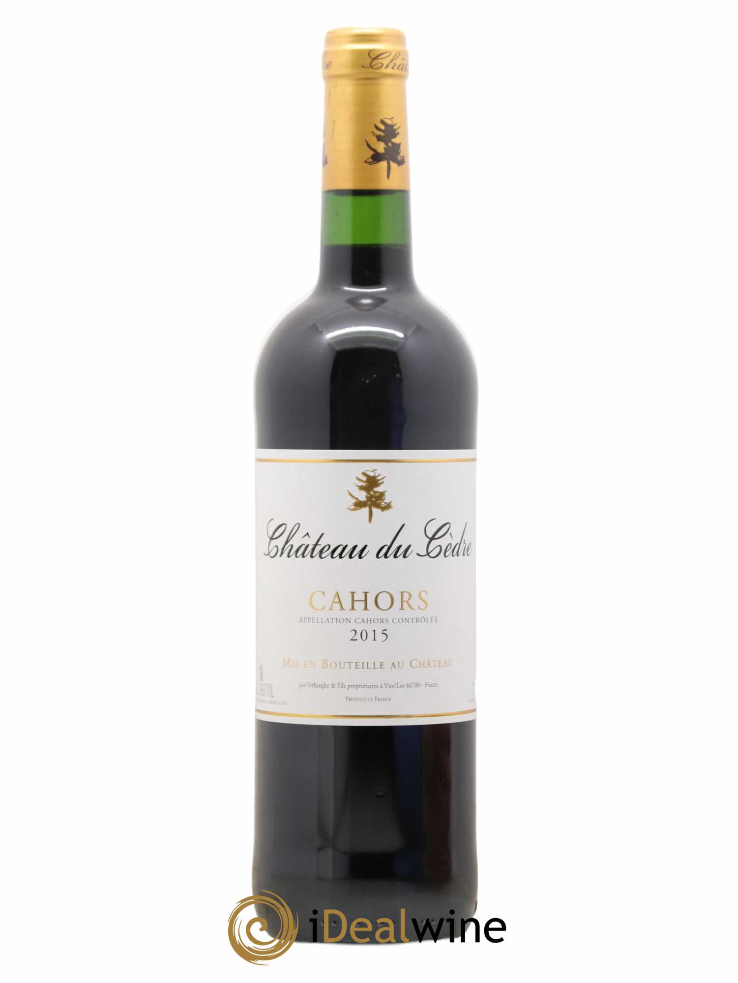 Cahors Château du Cèdre Pascal et Jean-Marc Verhaeghe 2015 - Lot de 1 bouteille - 0