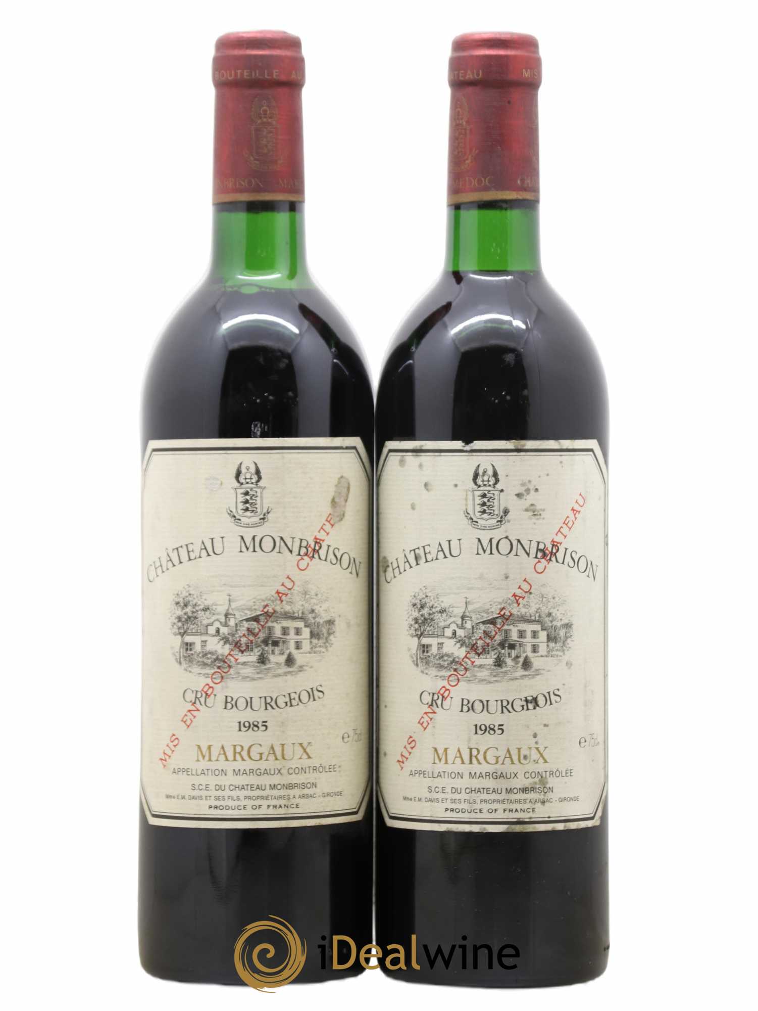 Château Monbrison 1985 - Lot of 2 bottles - 0