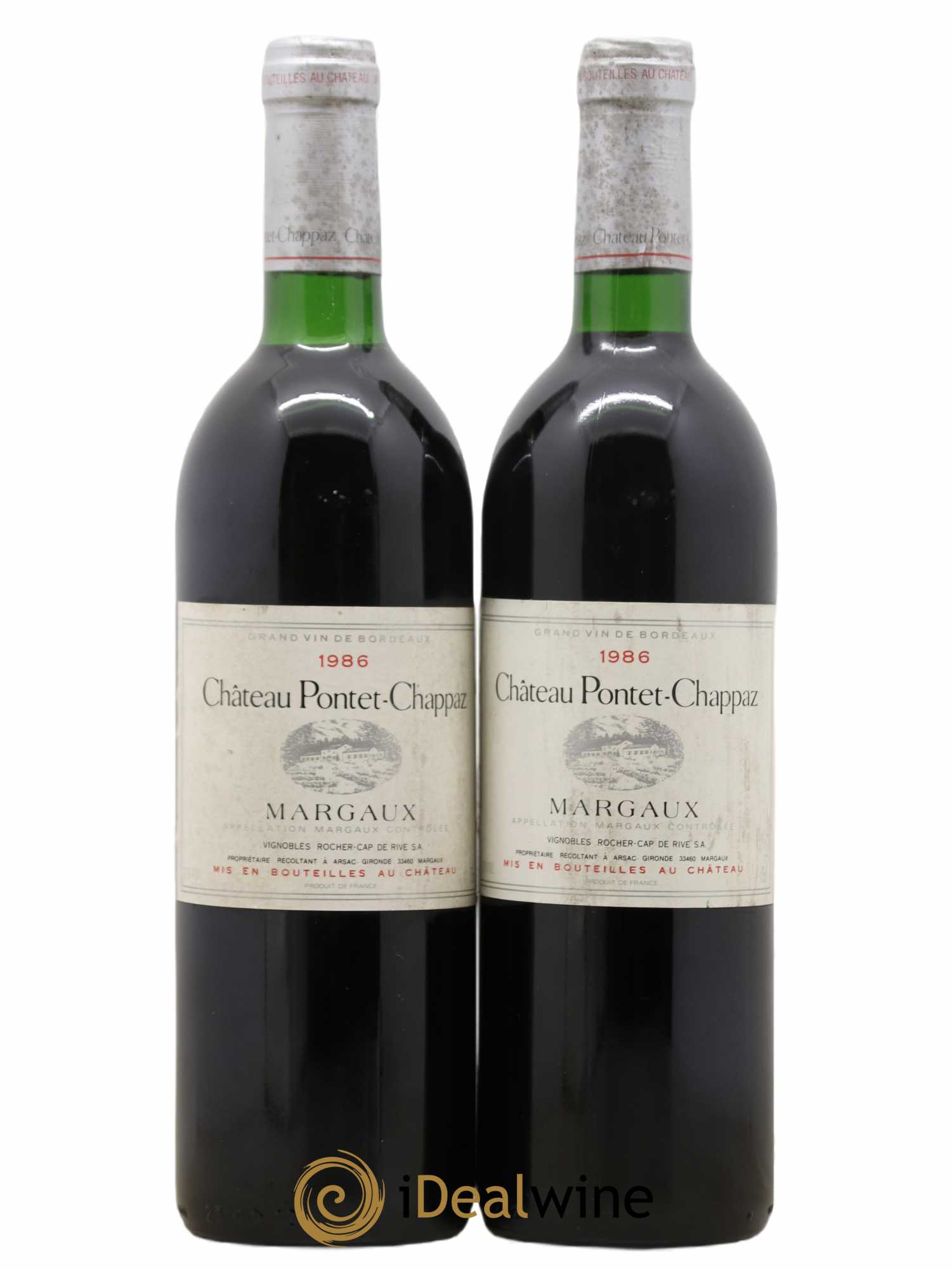 Château Pontet Chappaz Cru Bourgeois 1986 - Lot de 2 bouteilles - 0