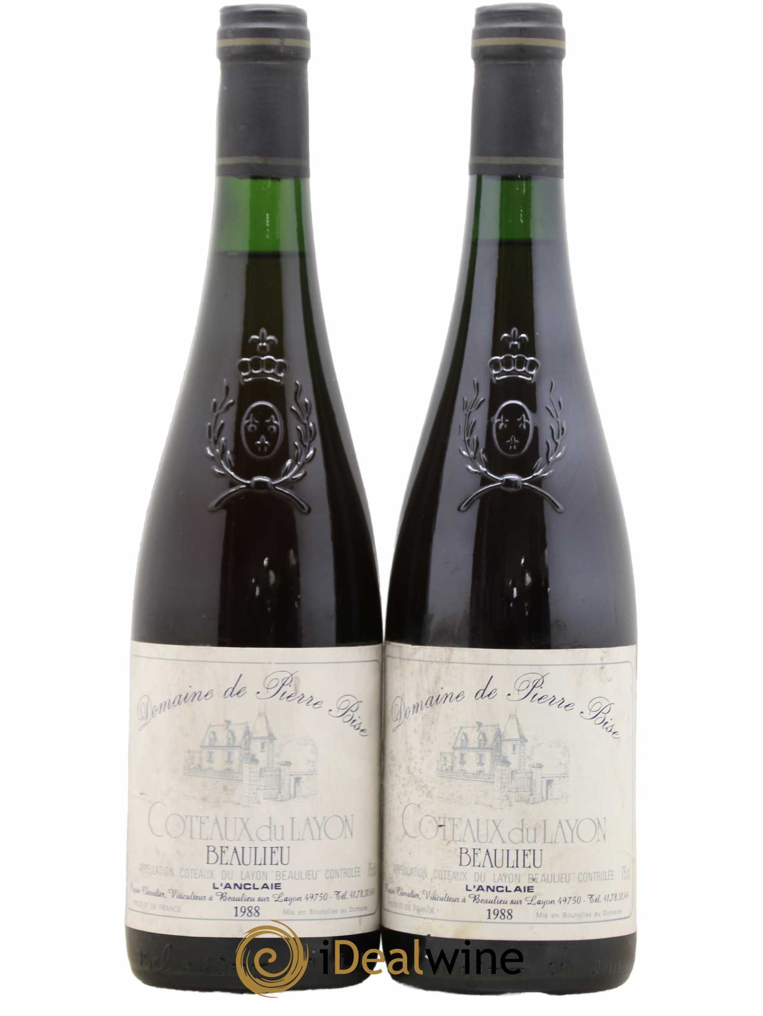 Coteaux du Layon Château Pierre Bise Beaulieu L'Ancraie 1988 - Lotto di 2 bottiglie - 0