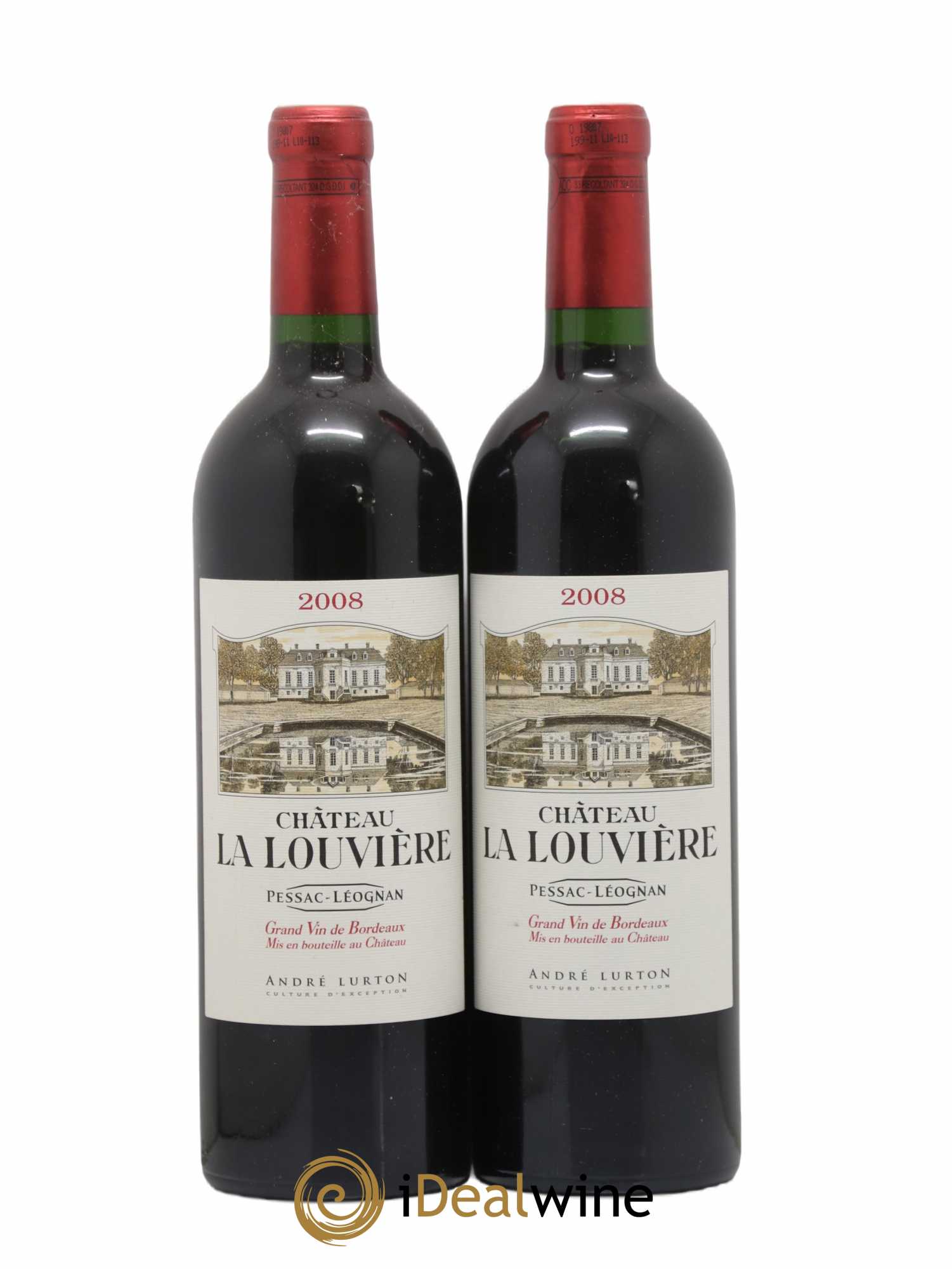 Château la Louvière 2008 - Lot de 2 bouteilles - 0