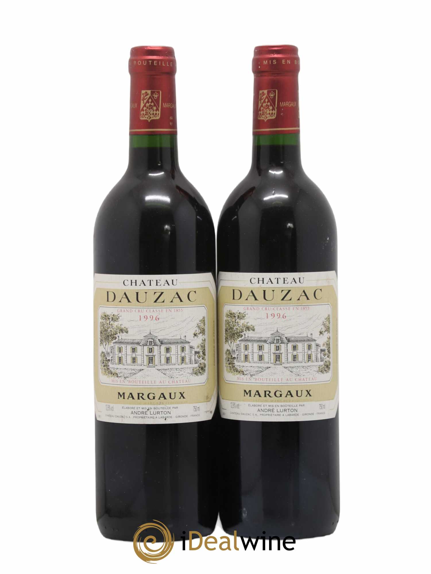 Château Dauzac 5ème Grand Cru Classé 1996 - Lot de 2 bouteilles - 0