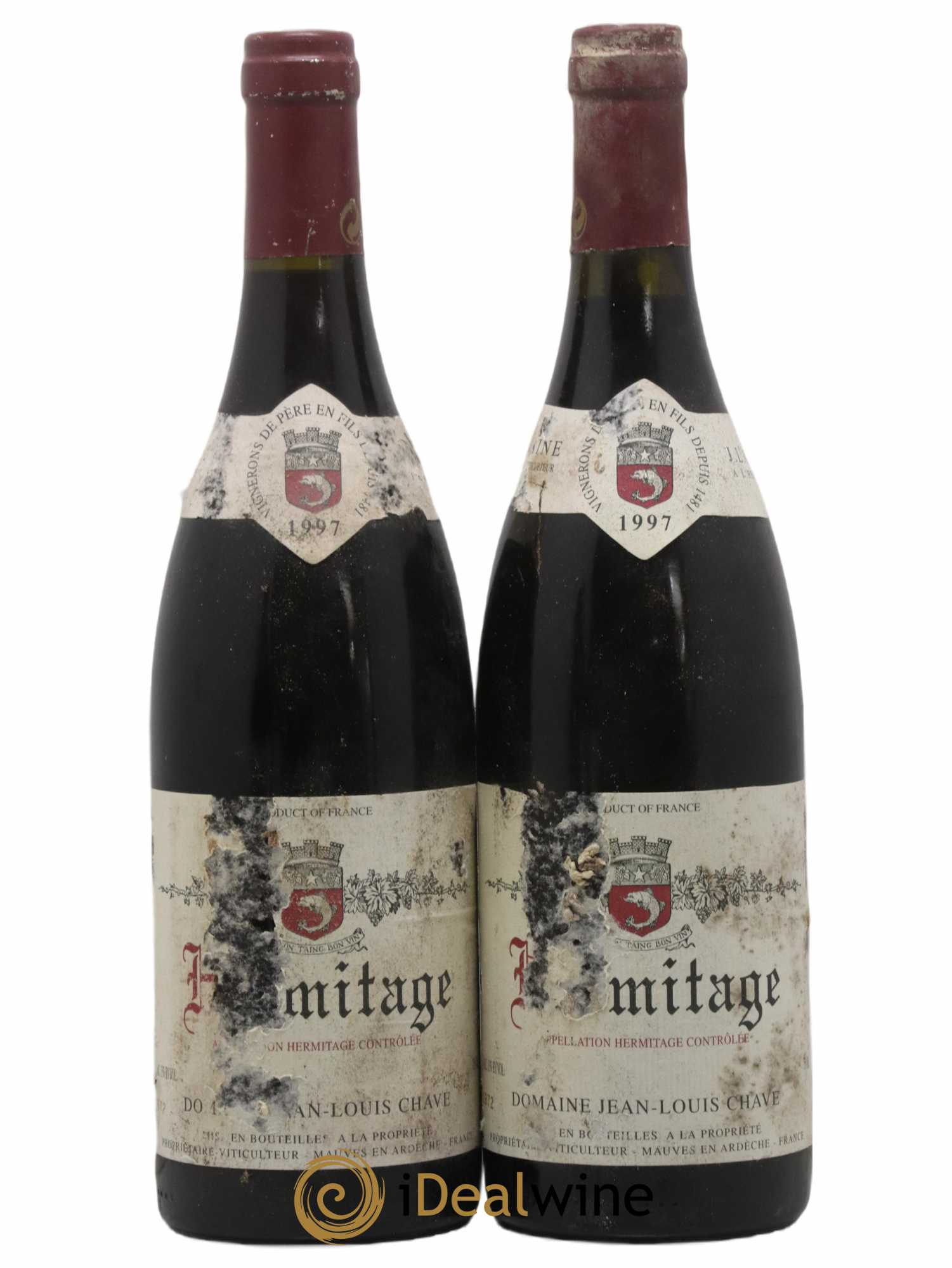 Hermitage Jean-Louis Chave 1997 - Lot de 2 bouteilles - 0