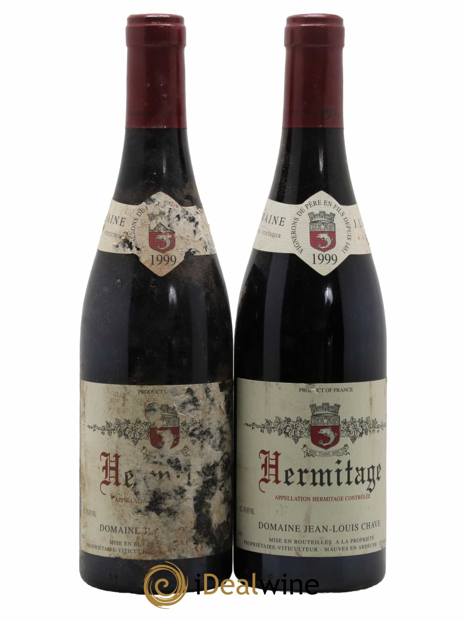 Hermitage Jean-Louis Chave 1999 - Lot de 2 bouteilles - 0