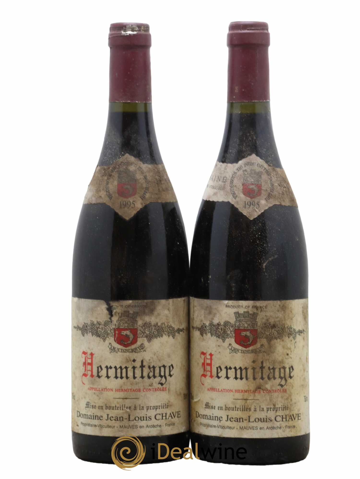 Hermitage Jean-Louis Chave 1995 - Posten von 2 Flaschen - 0