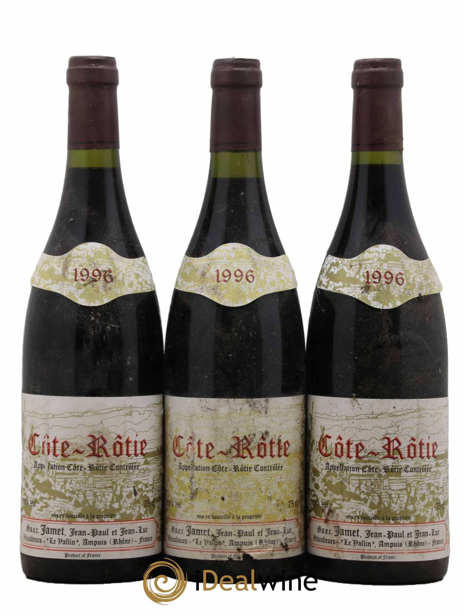 Côte-Rôtie Jamet (Domaine) 1996 - Lot de 3 bouteilles - 0