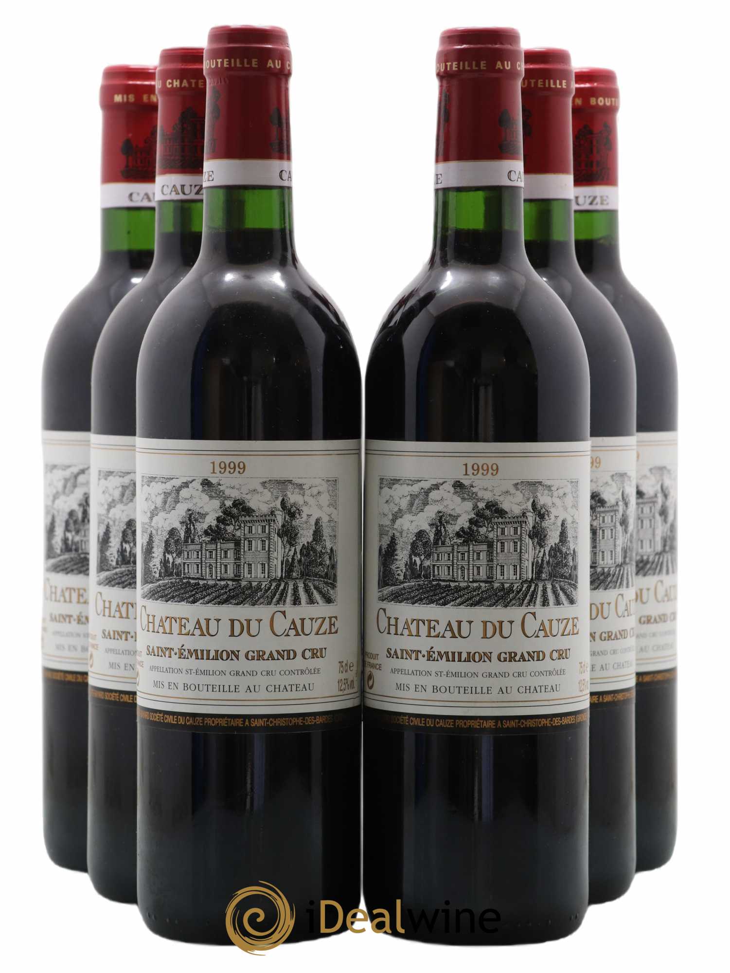 Château du Cauze (sans prix de réserve) 1999 - Lot de 6 bouteilles - 0