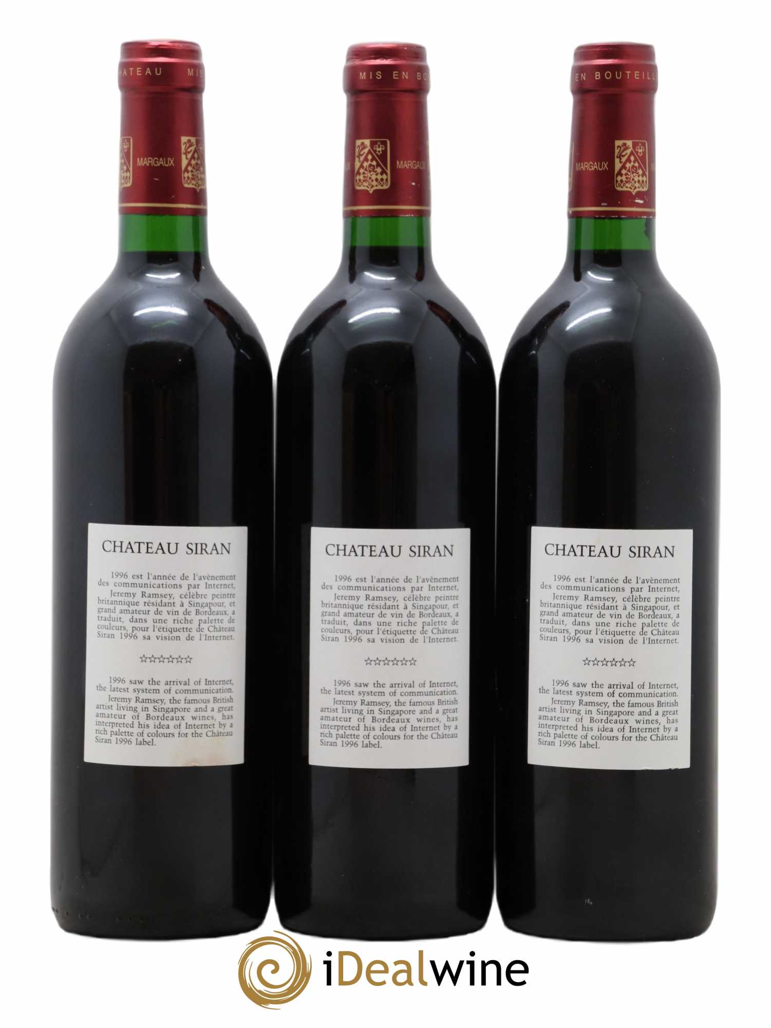 Château Siran 1996 - Lot de 3 bouteilles - 1