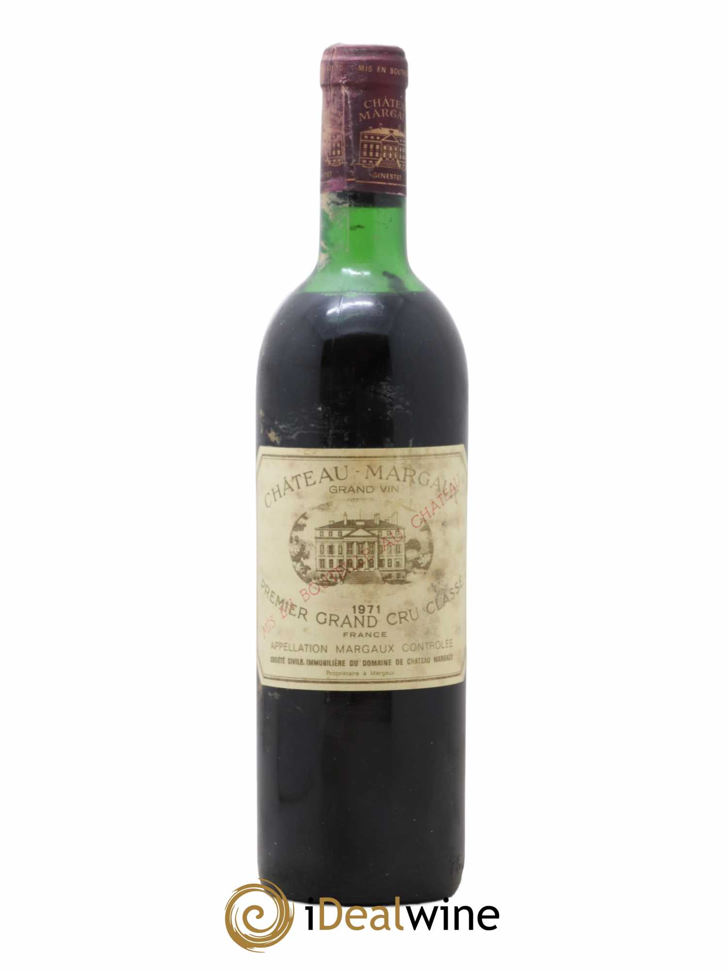 Château Margaux 1er Grand Cru Classé 1971 - Lot de 1 bouteille - 0