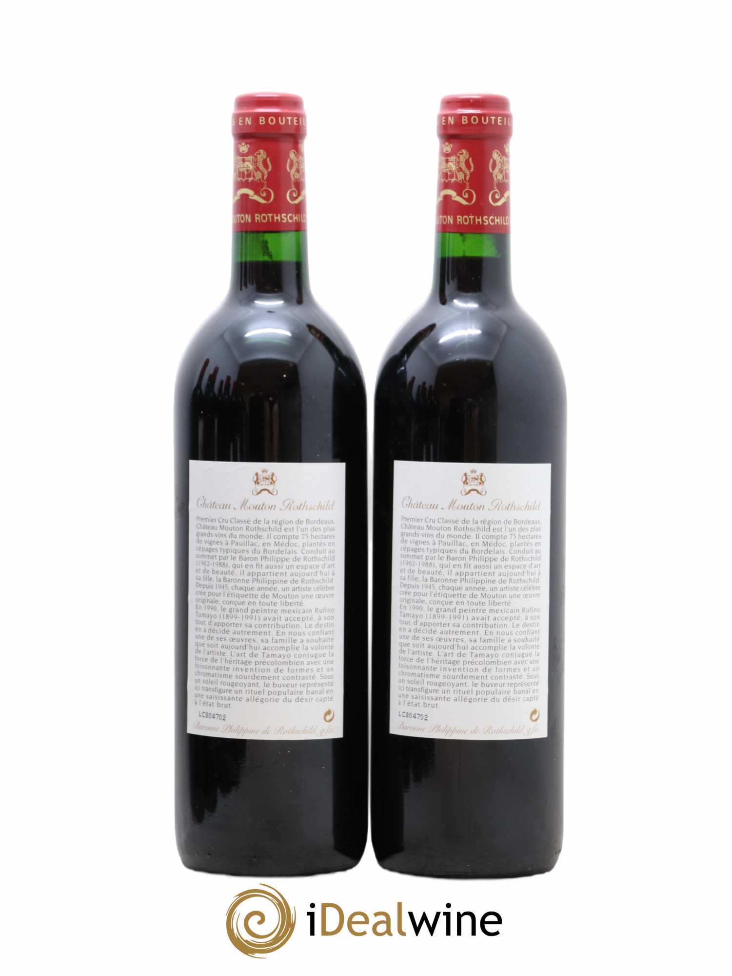 Caisse Duclot 2 Petrus, 2 Lafite Rothschild, 2 Latour, 2 Mouton Rothschild, 2 Margaux, 2 Cheval Blanc 1998 - Posten von 1 Flasche - 2