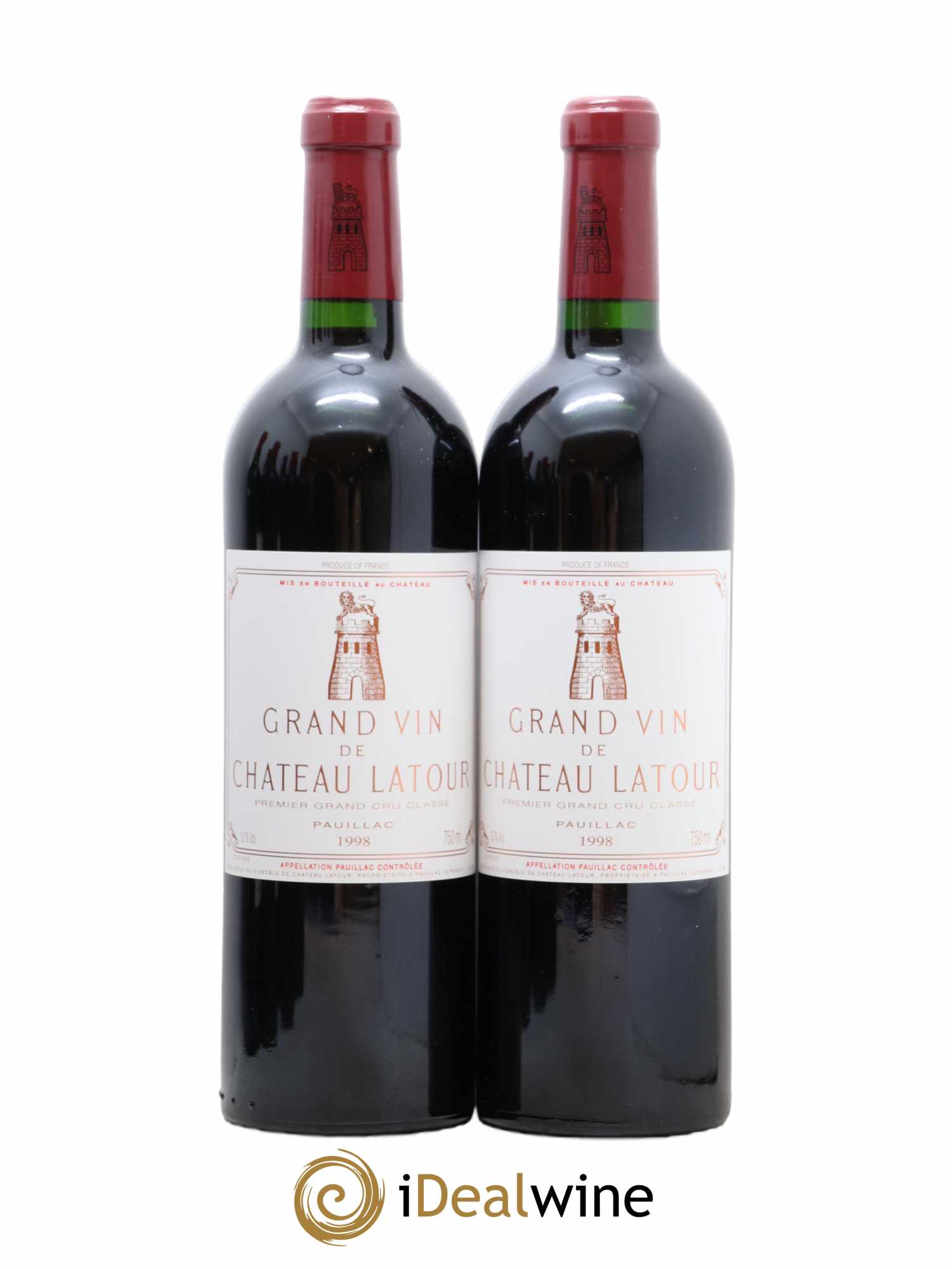 Caisse Duclot 2 Petrus, 2 Lafite Rothschild, 2 Latour, 2 Mouton Rothschild, 2 Margaux, 2 Cheval Blanc 1998 - Posten von 1 Flasche - 3