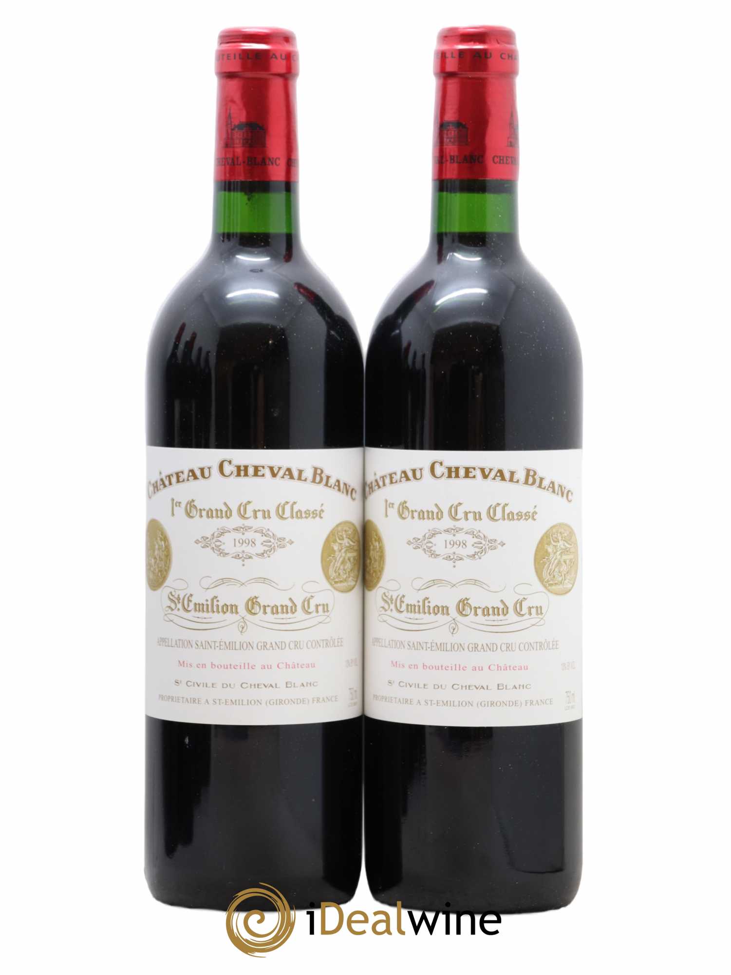 Caisse Duclot 2 Petrus, 2 Lafite Rothschild, 2 Latour, 2 Mouton Rothschild, 2 Margaux, 2 Cheval Blanc 1998 - Posten von 1 Flasche - 5