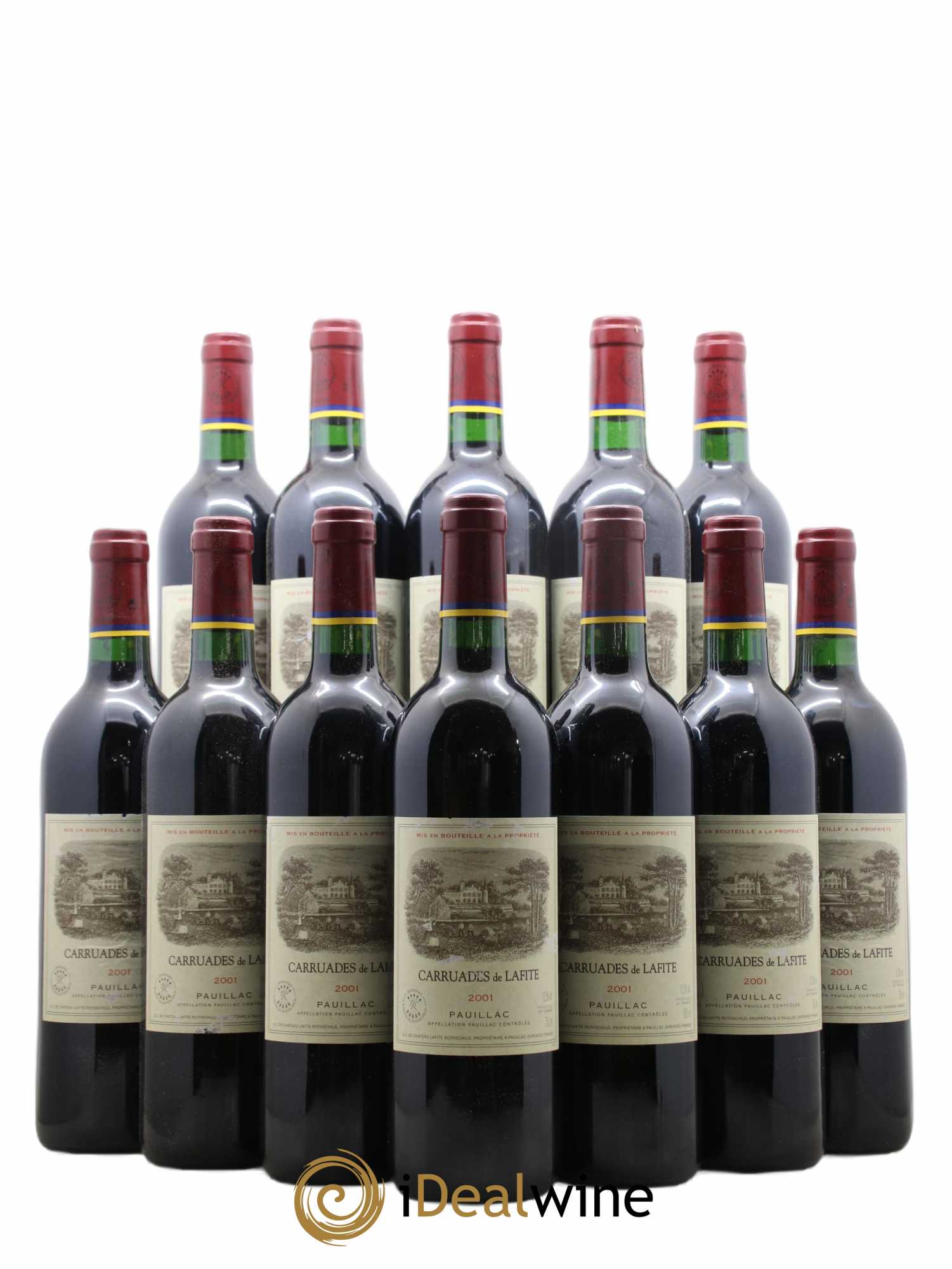 Carruades de Lafite Rothschild Second Vin 2001 - Lot de 12 bouteilles - 0