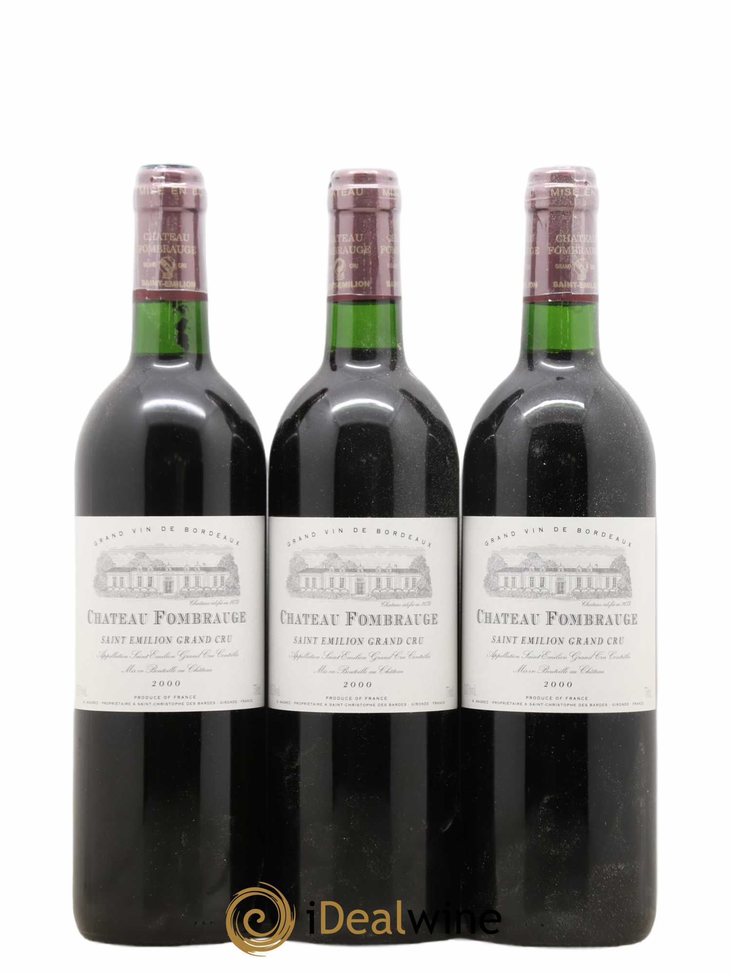 Château Fombrauge Grand Cru Classé 2000 - Lot de 6 bouteilles - 1