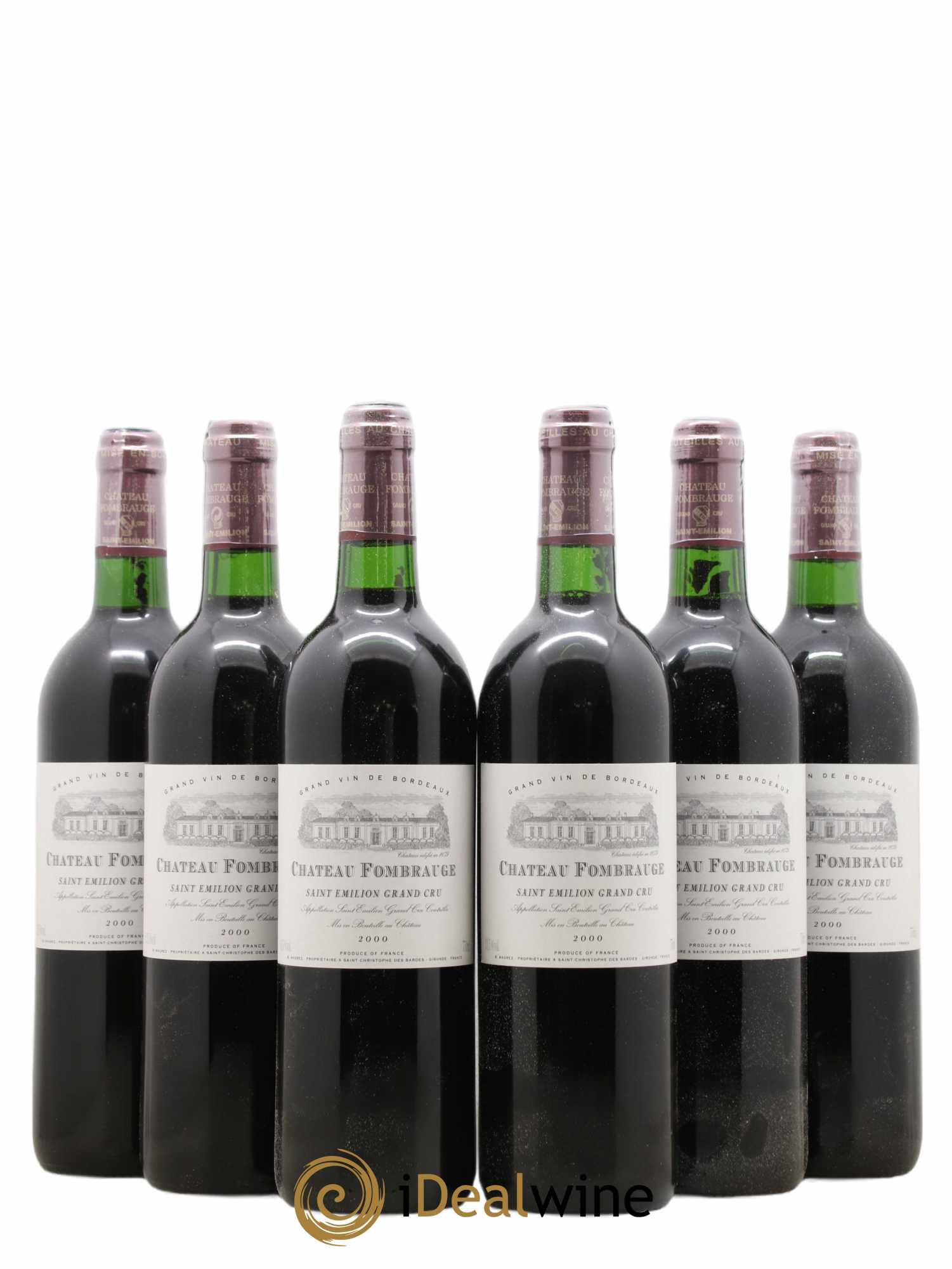 Château Fombrauge Grand Cru Classé 2000 - Lot de 6 bouteilles - 0