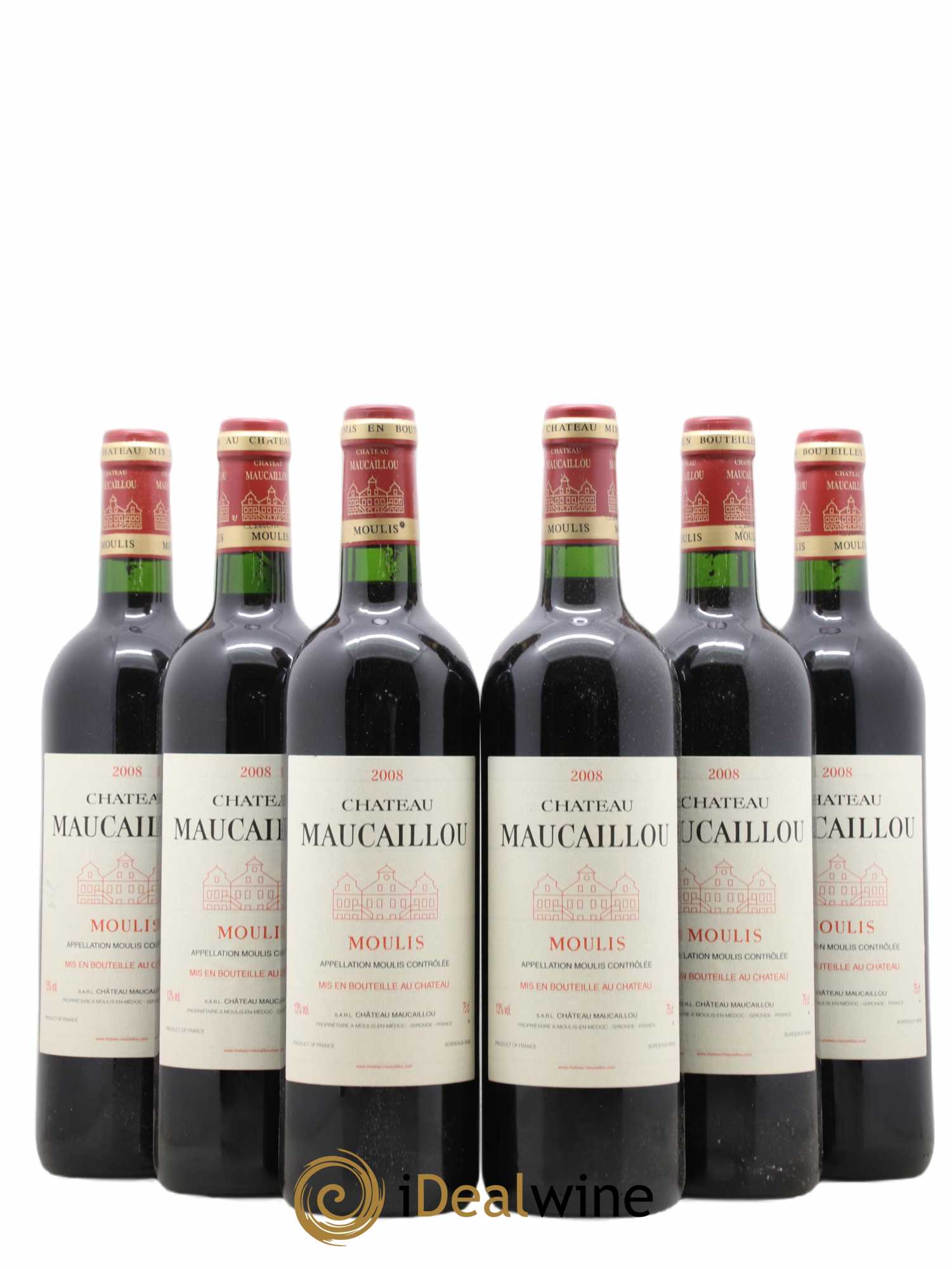 Château Maucaillou 2008 - Lot de 6 bouteilles - 0