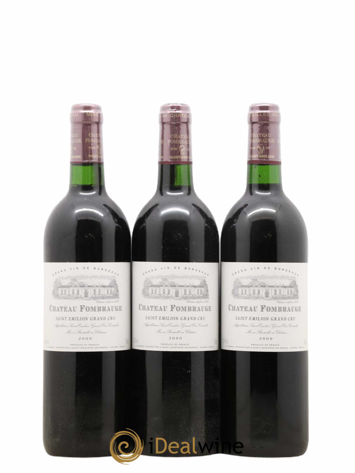 Château Fombrauge Grand Cru Classé 2000 - Lot de 6 bouteilles - 1