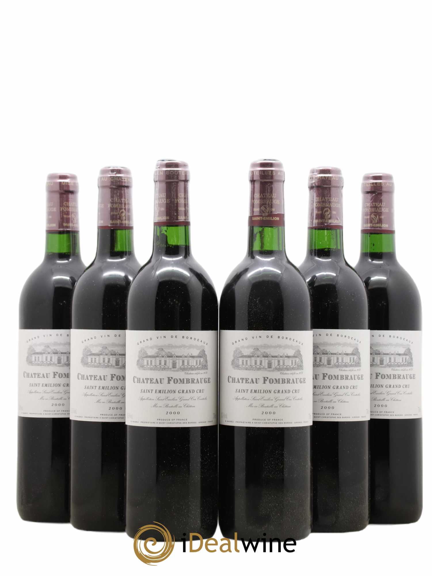 Château Fombrauge Grand Cru Classé 2000 - Lot de 6 bouteilles - 0