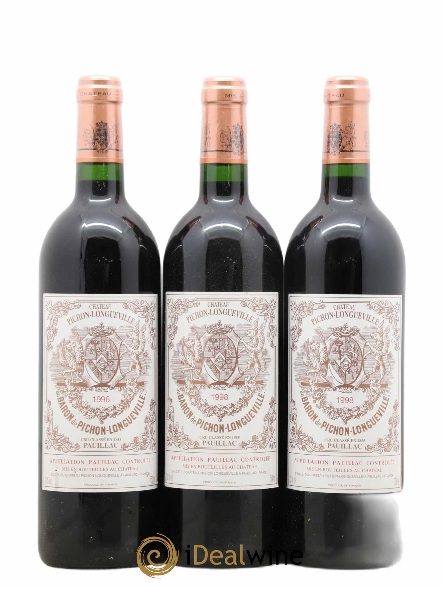 Pichon Longueville Baron 2ème Grand Cru Classé 1998 - Lot de 6 bouteilles - 2