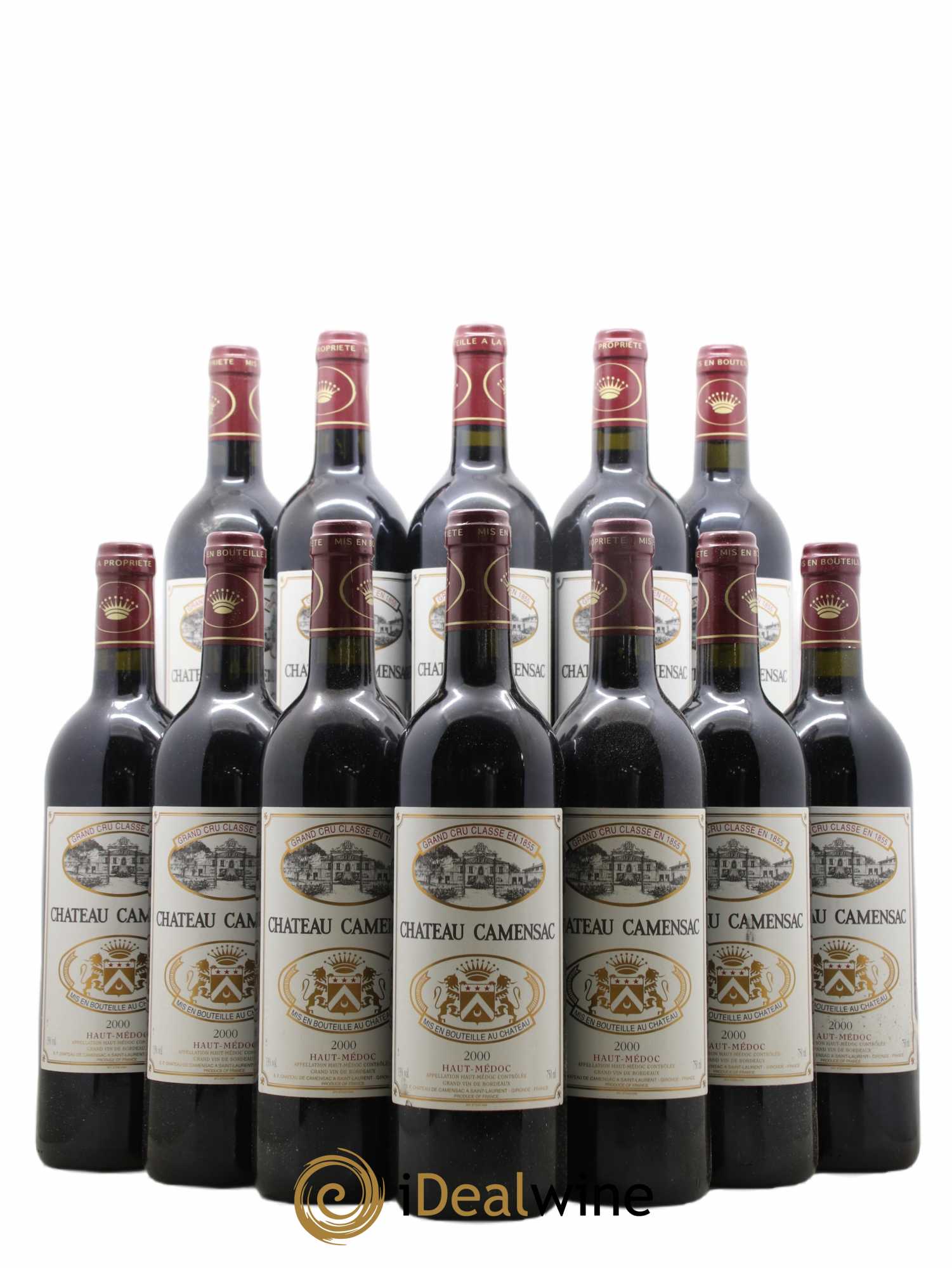 Château Camensac 5ème Grand Cru Classé 2000 - Lot de 12 bouteilles - 0