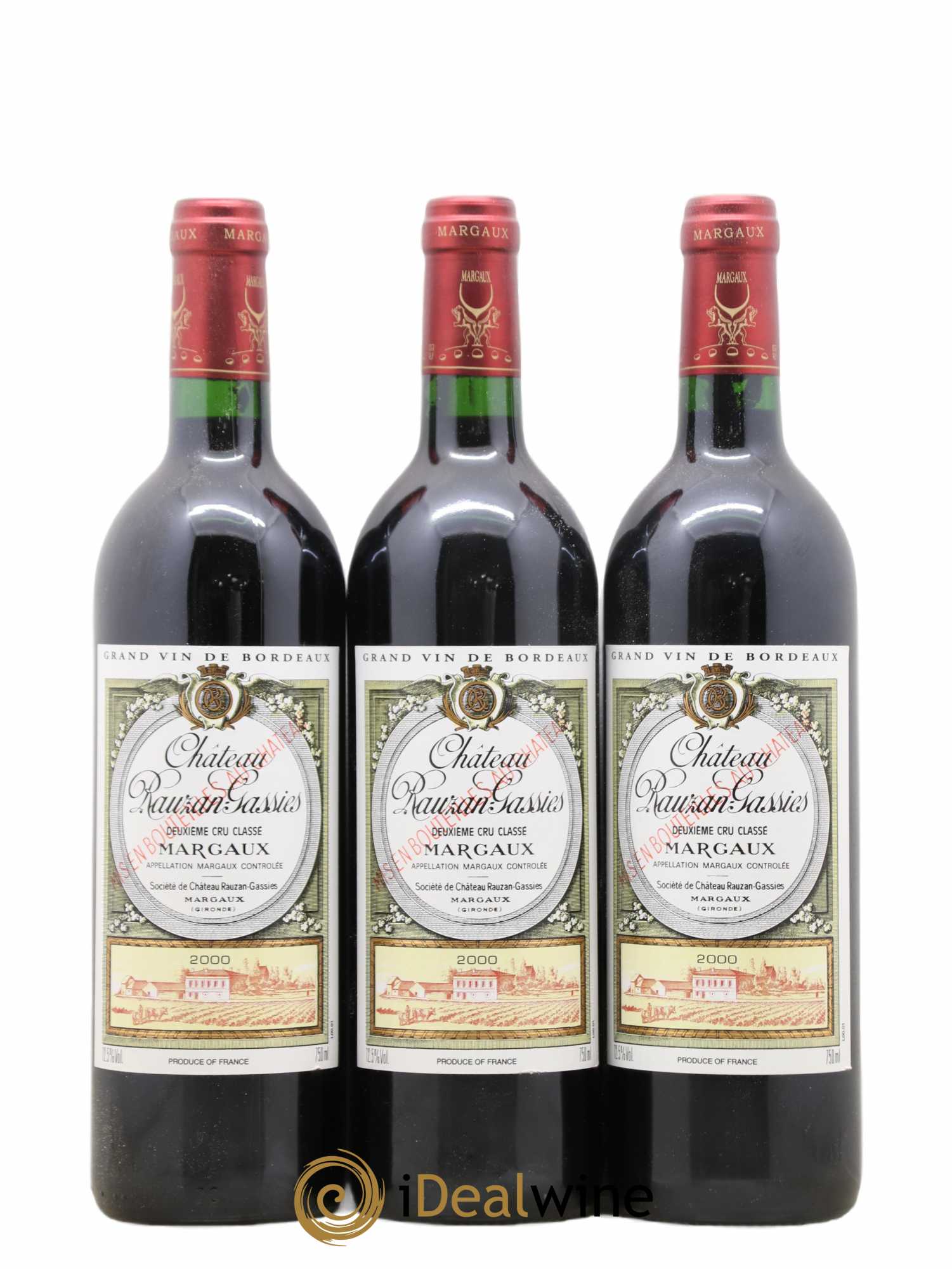 Château Rauzan-Gassies 2ème Grand Cru Classé 2000 - Lot de 6 bouteilles - 2