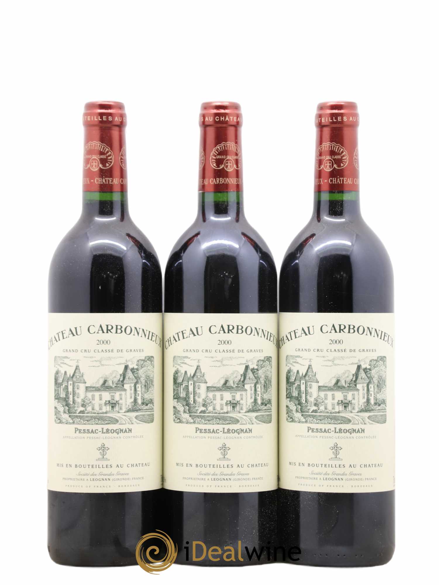 Château Carbonnieux Cru Classé de Graves 2000 - Lot de 6 bouteilles - 2