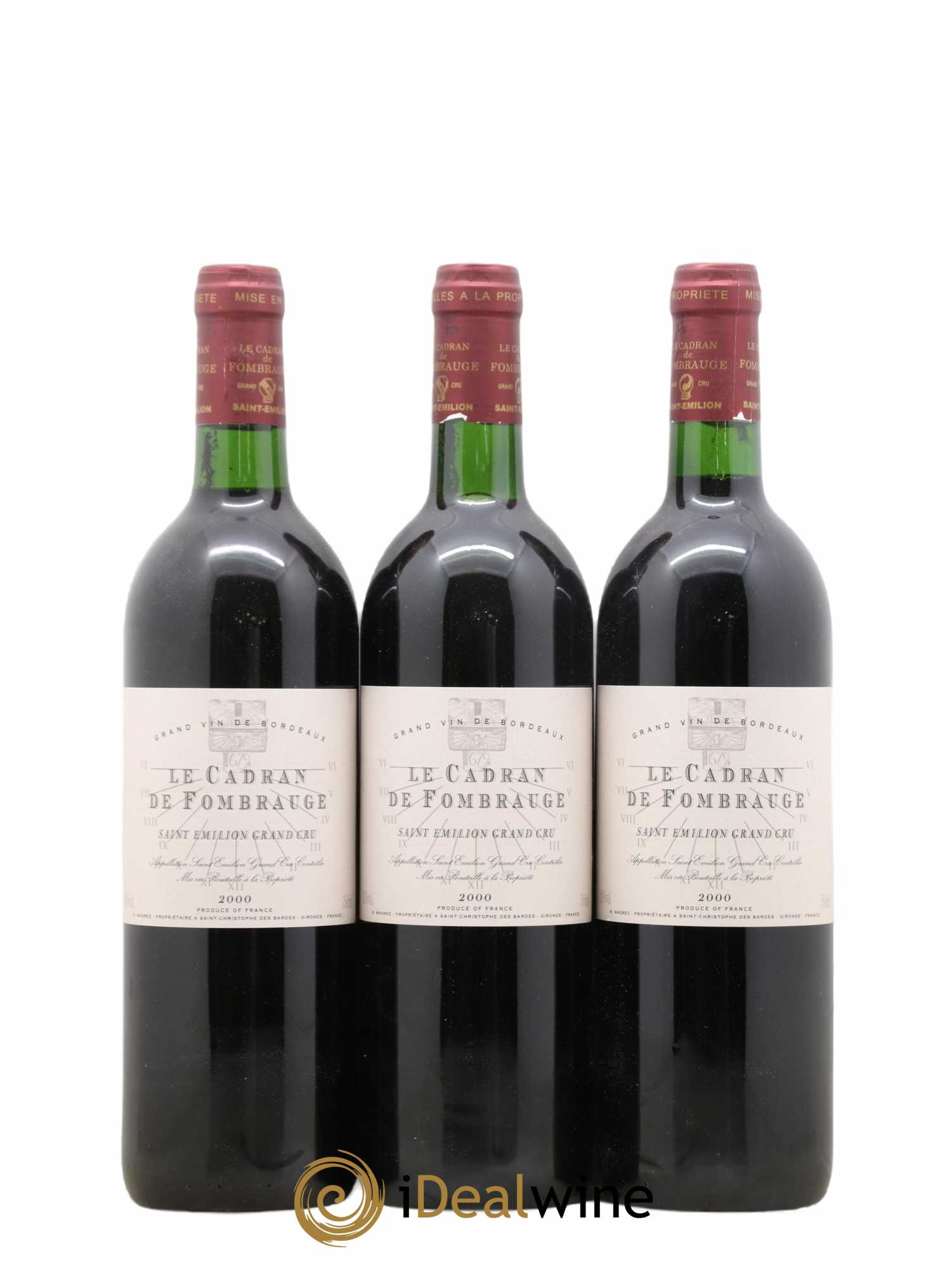 Saint-Émilion Grand Cru Le Cadran de Fombrauge 2000 - Posten von 12 Flaschen - 3