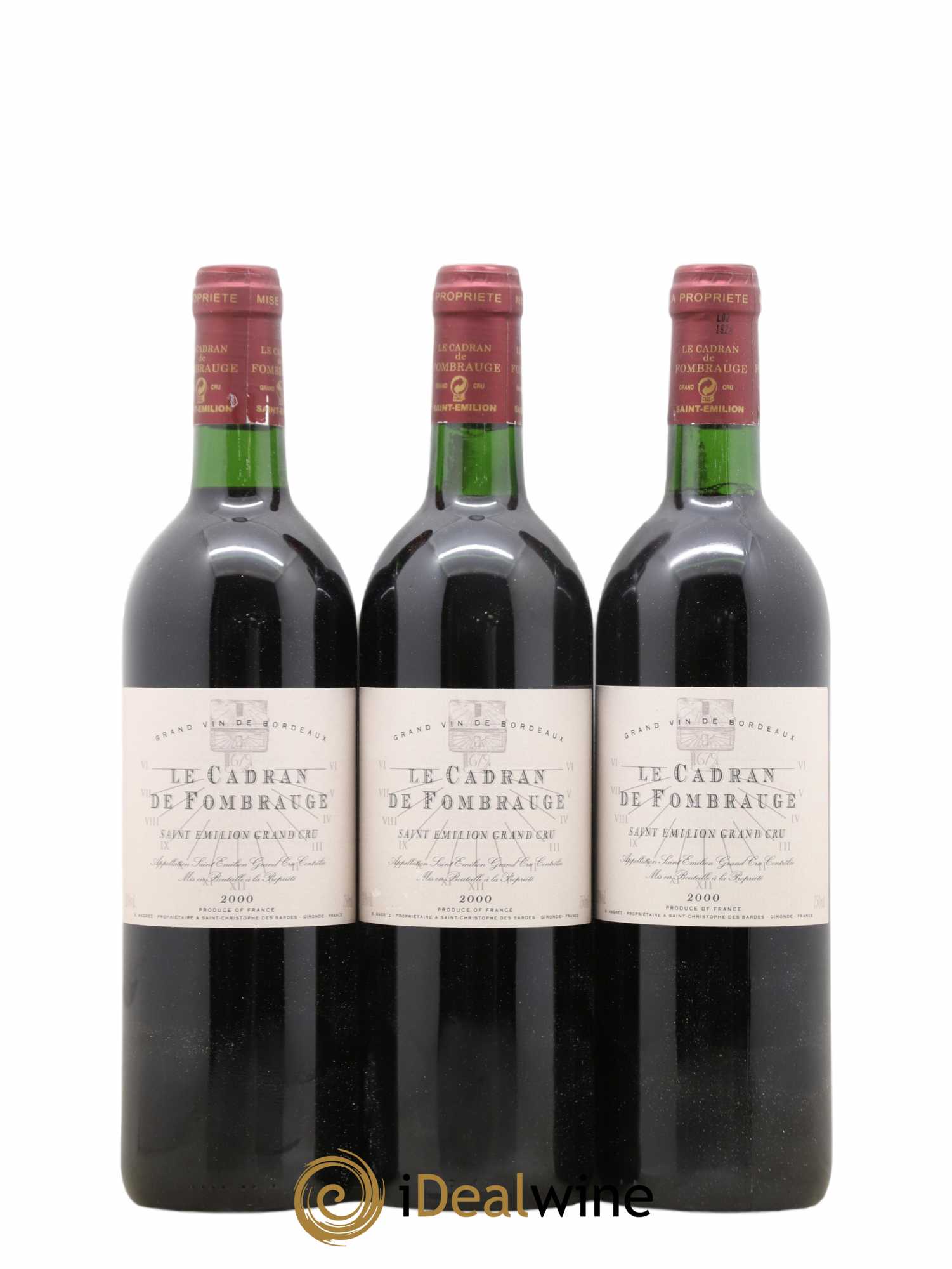 Saint-Émilion Grand Cru Le Cadran de Fombrauge 2000 - Posten von 12 Flaschen - 4
