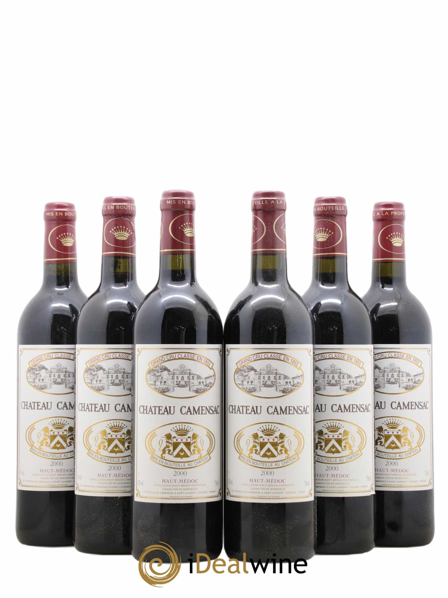 Château Camensac 5ème Grand Cru Classé 2000 - Lot de 6 bouteilles - 0