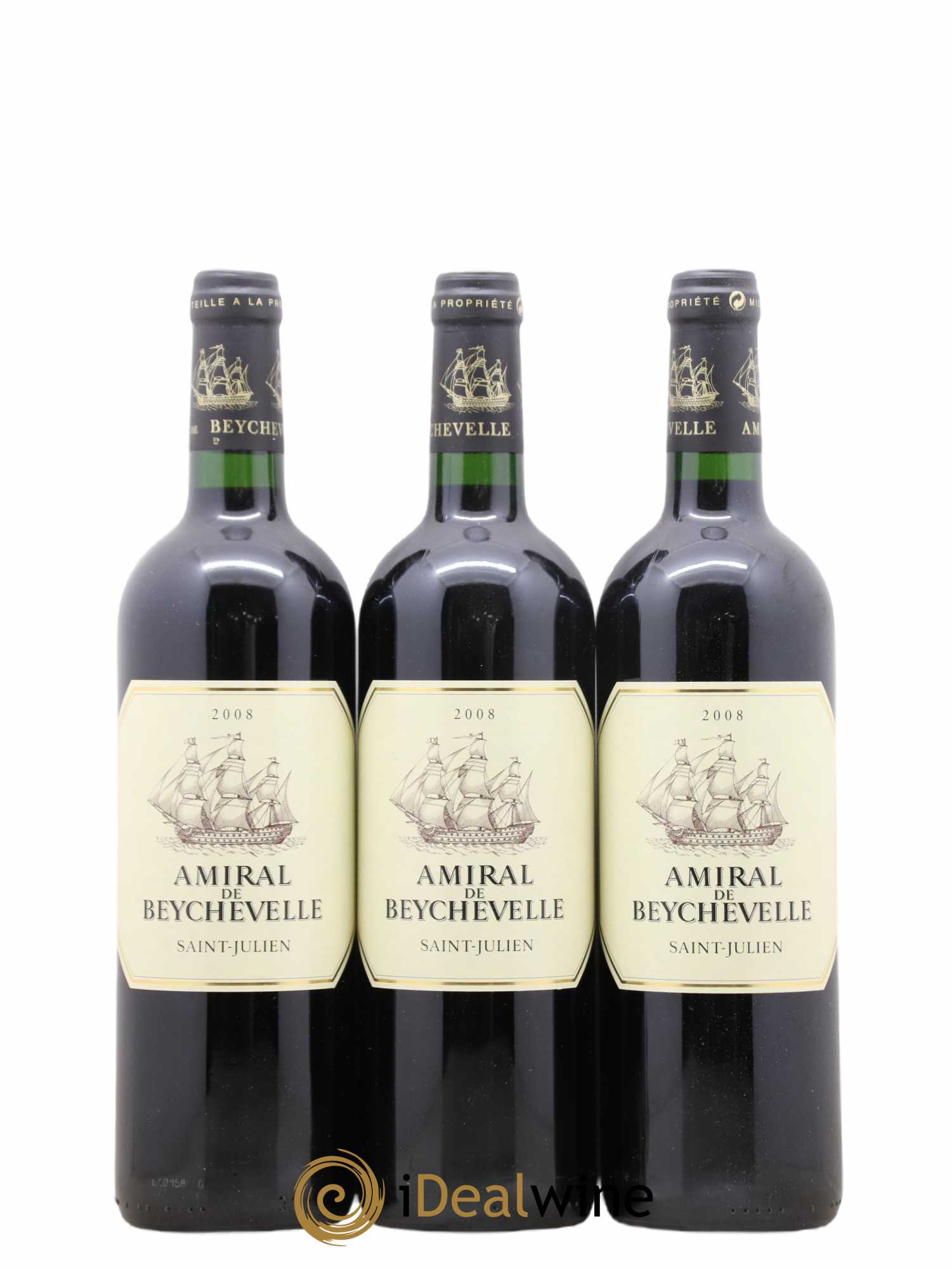 Amiral de Beychevelle Second Vin 2008 - Lot de 6 bouteilles - 2