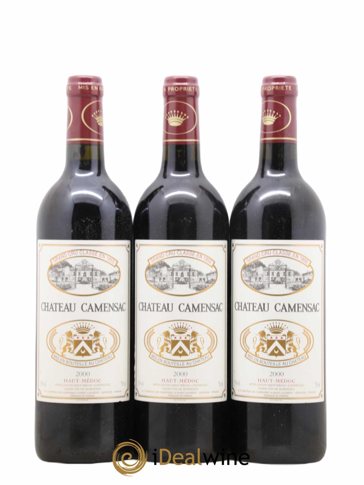 Château Camensac 5ème Grand Cru Classé 2000 - Lot de 12 bouteilles - 1