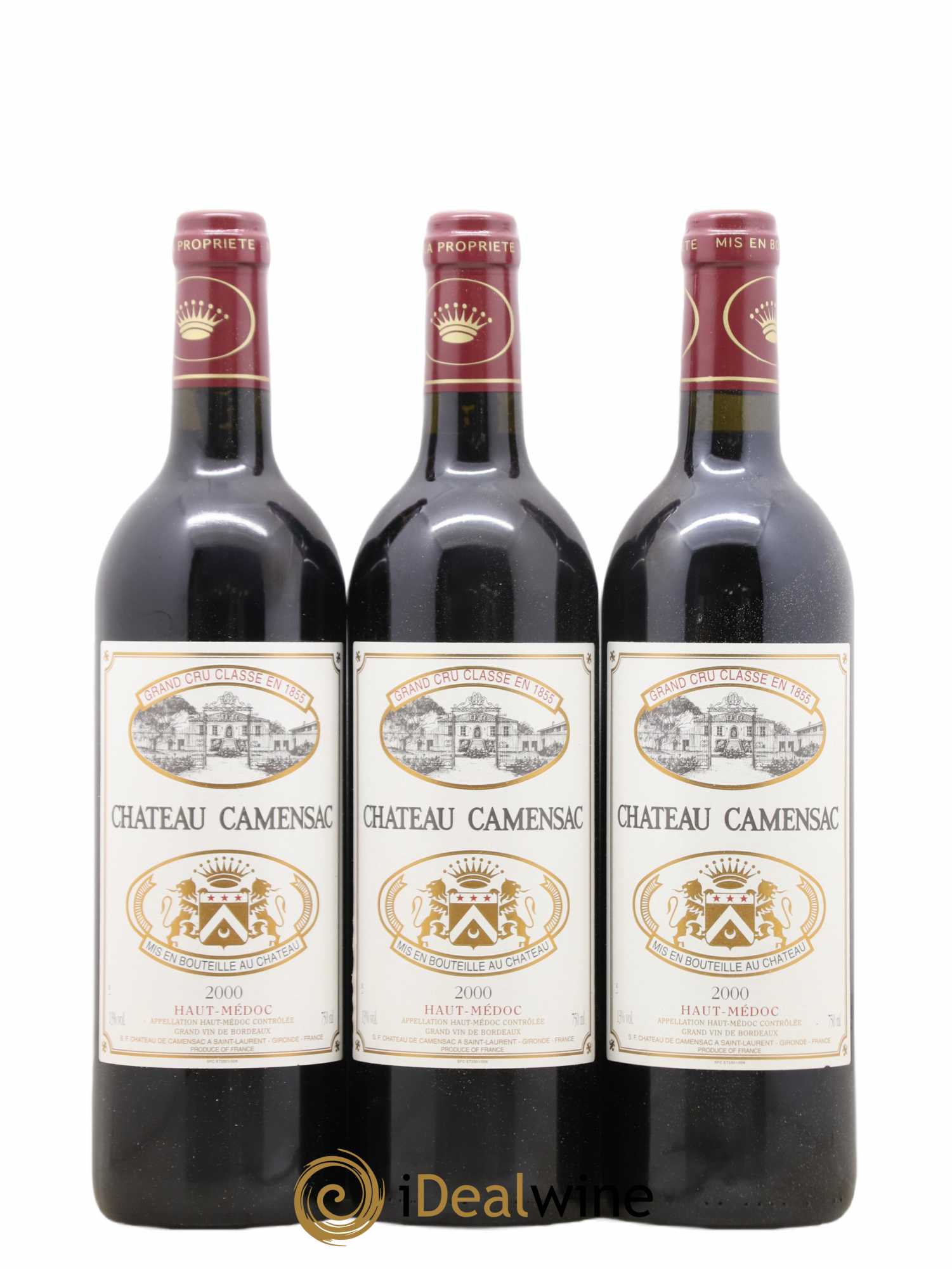 Château Camensac 5ème Grand Cru Classé 2000 - Lot de 12 bouteilles - 2