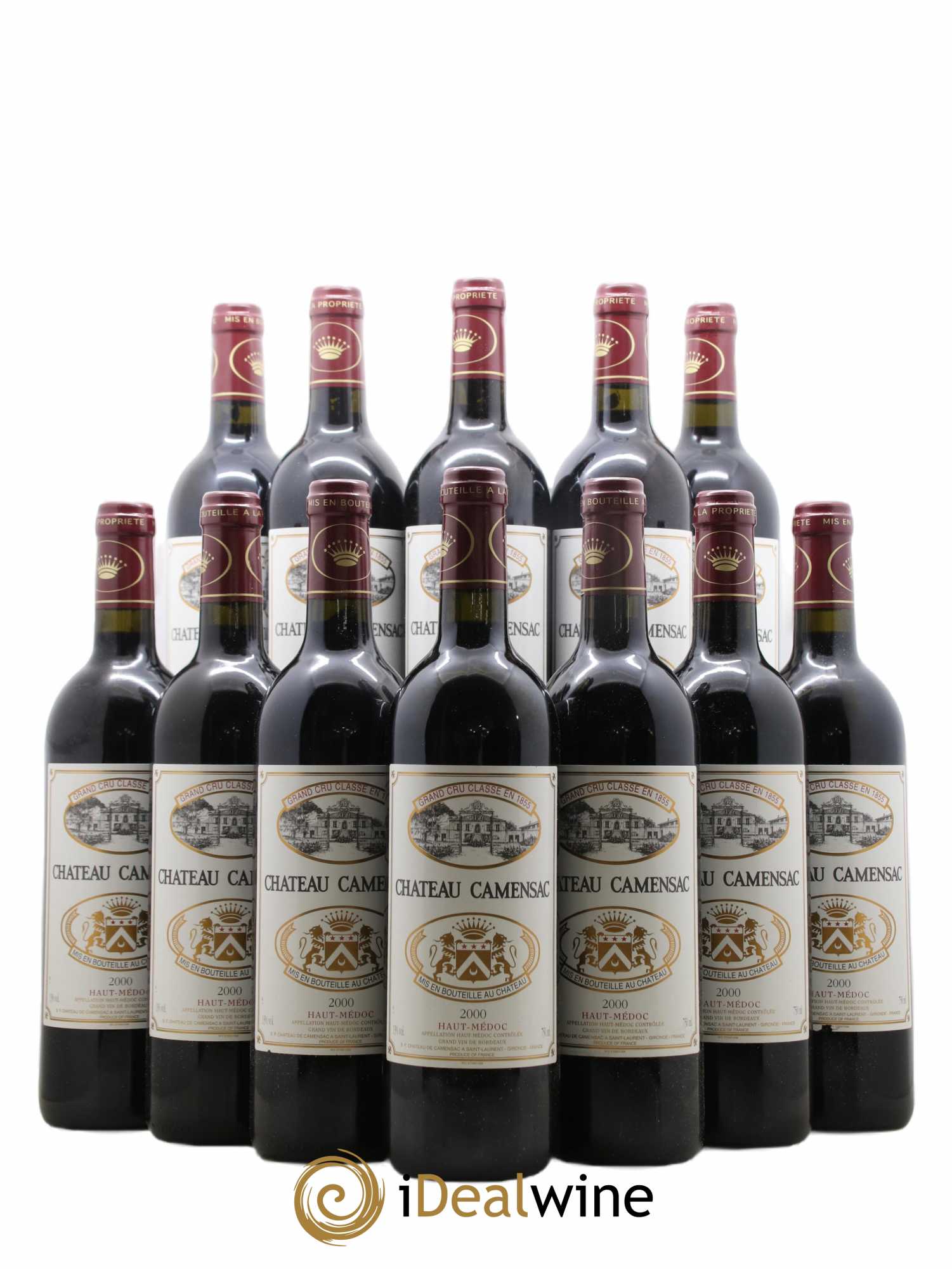 Château Camensac 5ème Grand Cru Classé 2000 - Lot de 12 bouteilles - 0