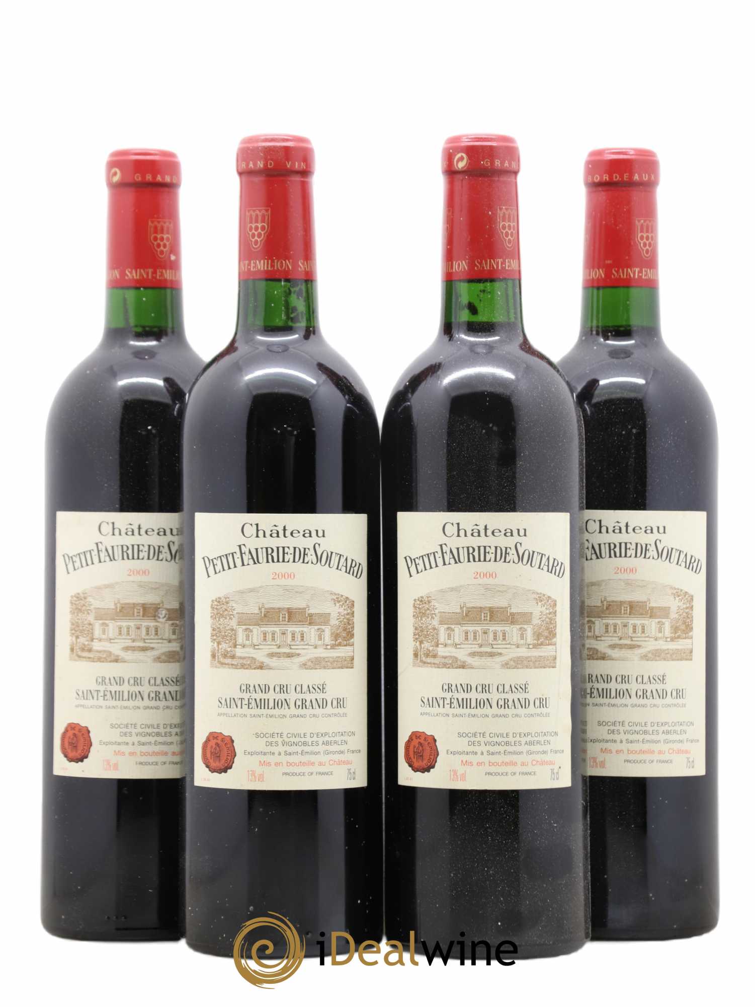 Château Petit Faurie de Soutard Grand Cru Classé 2000 - Lot de 4 bouteilles - 0
