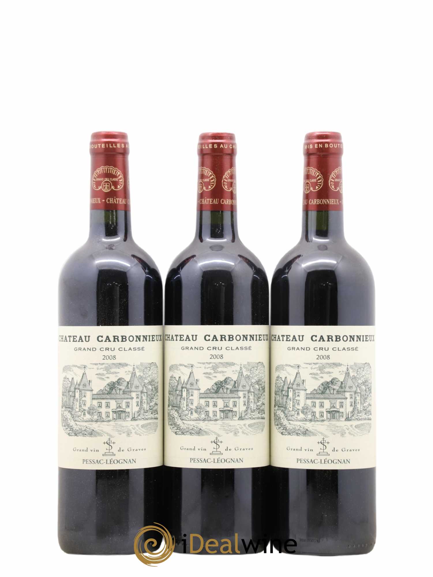 Château Carbonnieux Cru Classé de Graves 2008 - Lot de 6 bouteilles - 2