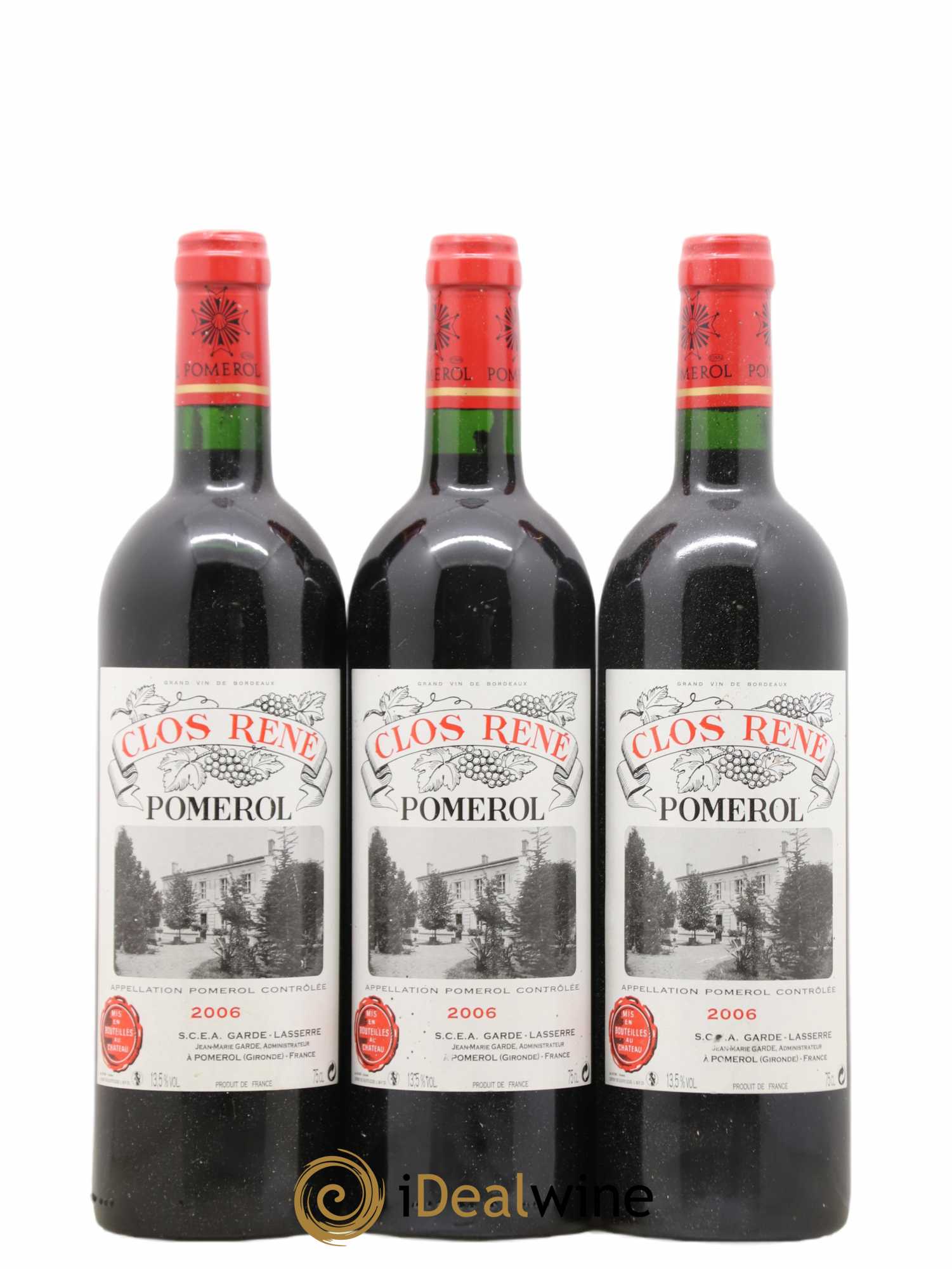 Clos René 2006 - Lot of 3 bottles - 0