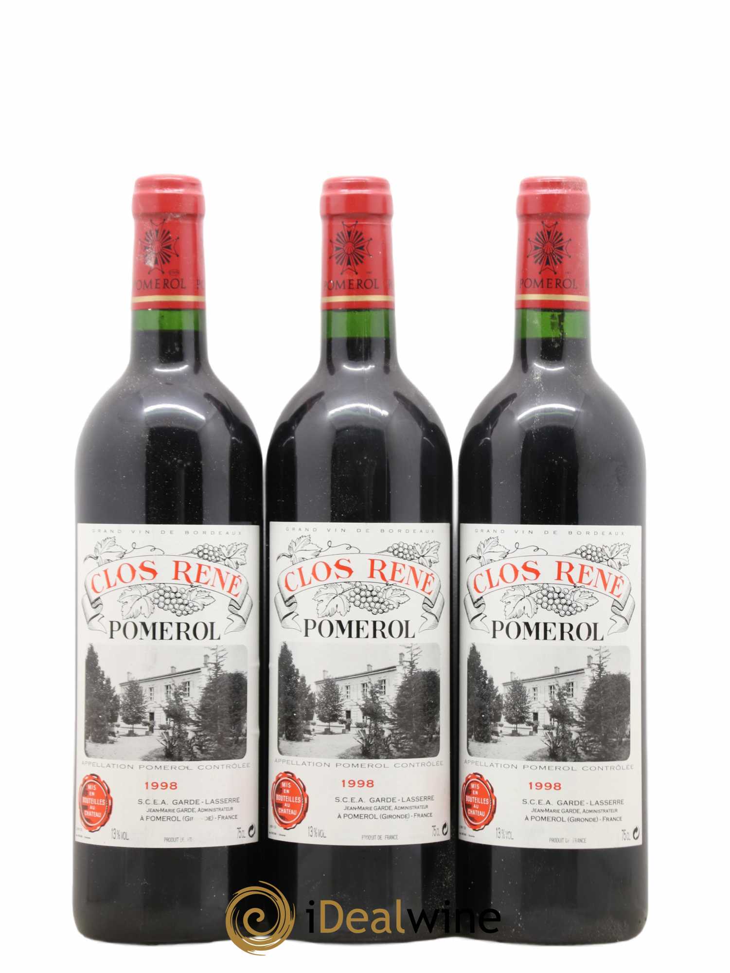 Clos René 1998 - Lotto di 6 bottiglie - 1