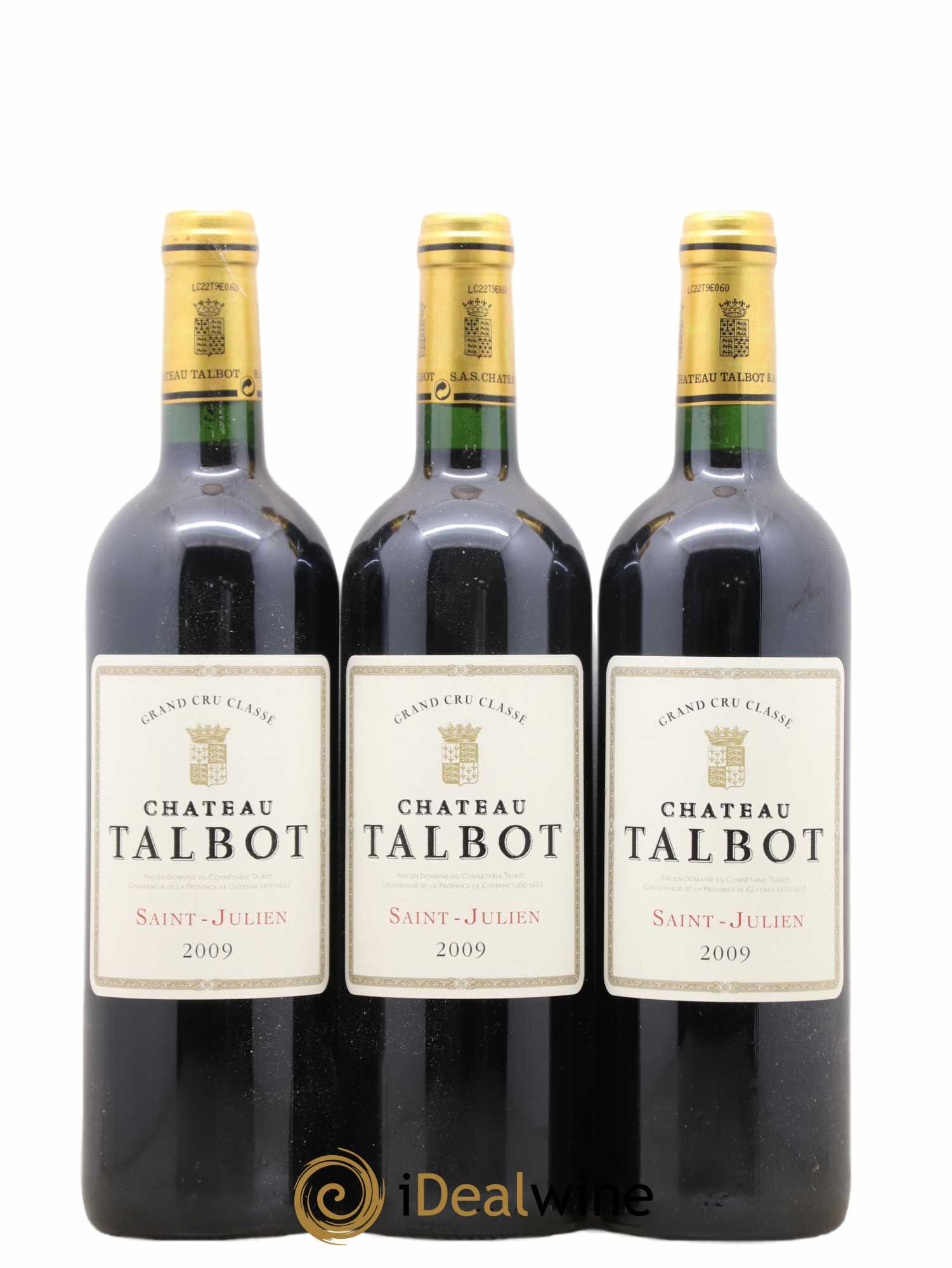 Château Talbot 4ème Grand Cru Classé 2009 - Lot de 6 bouteilles - 2