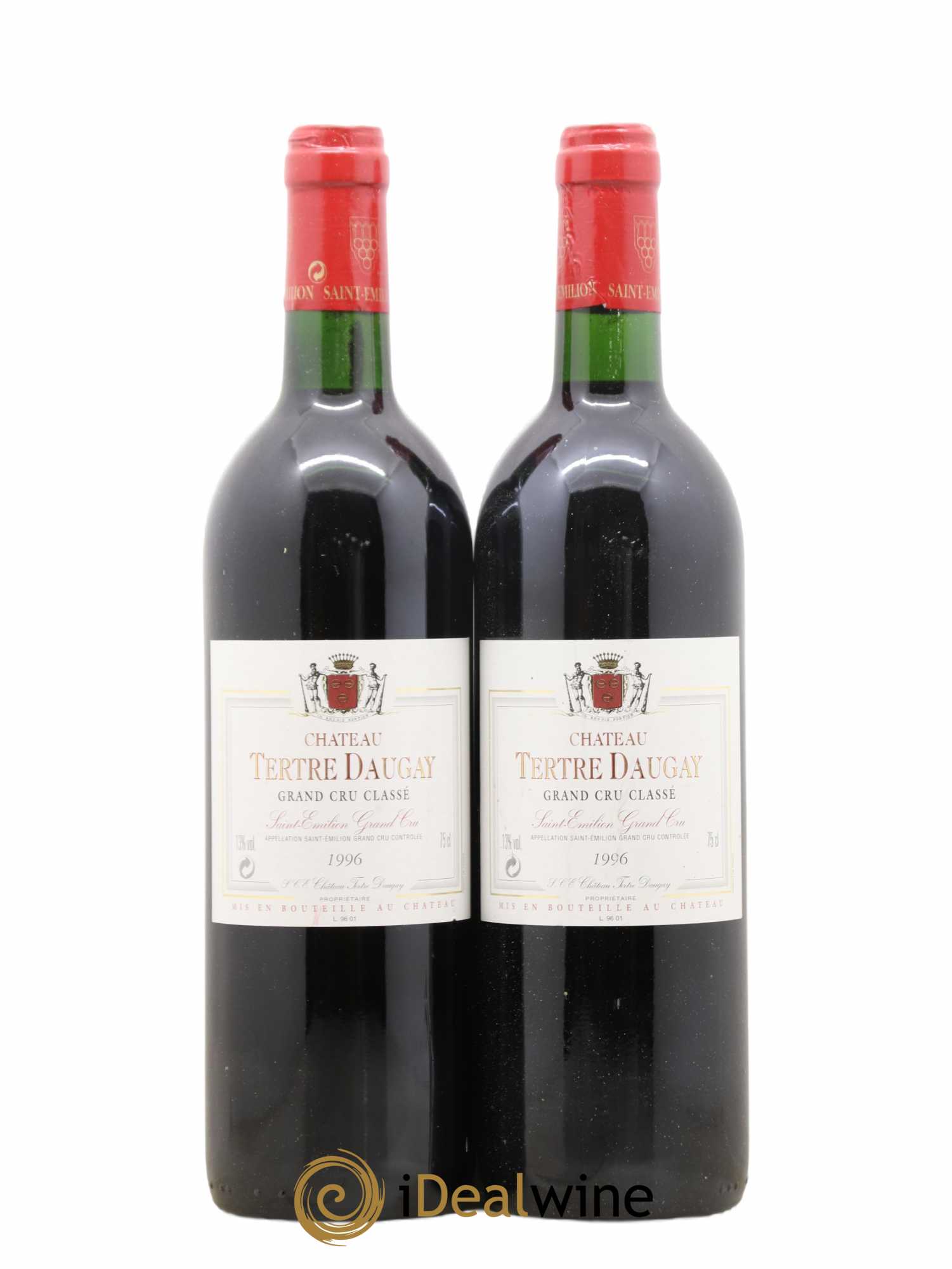 Château Tertre Daugay Grand Cru Classé 1996 - Lot de 2 bouteilles - 0