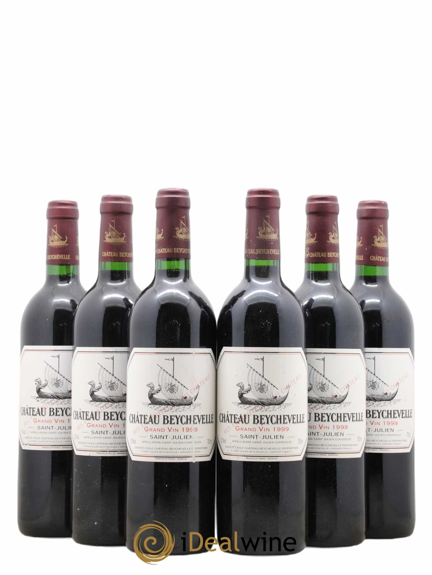 Château Beychevelle 4ème Grand Cru Classé 1999 - Lot de 6 bouteilles - 0
