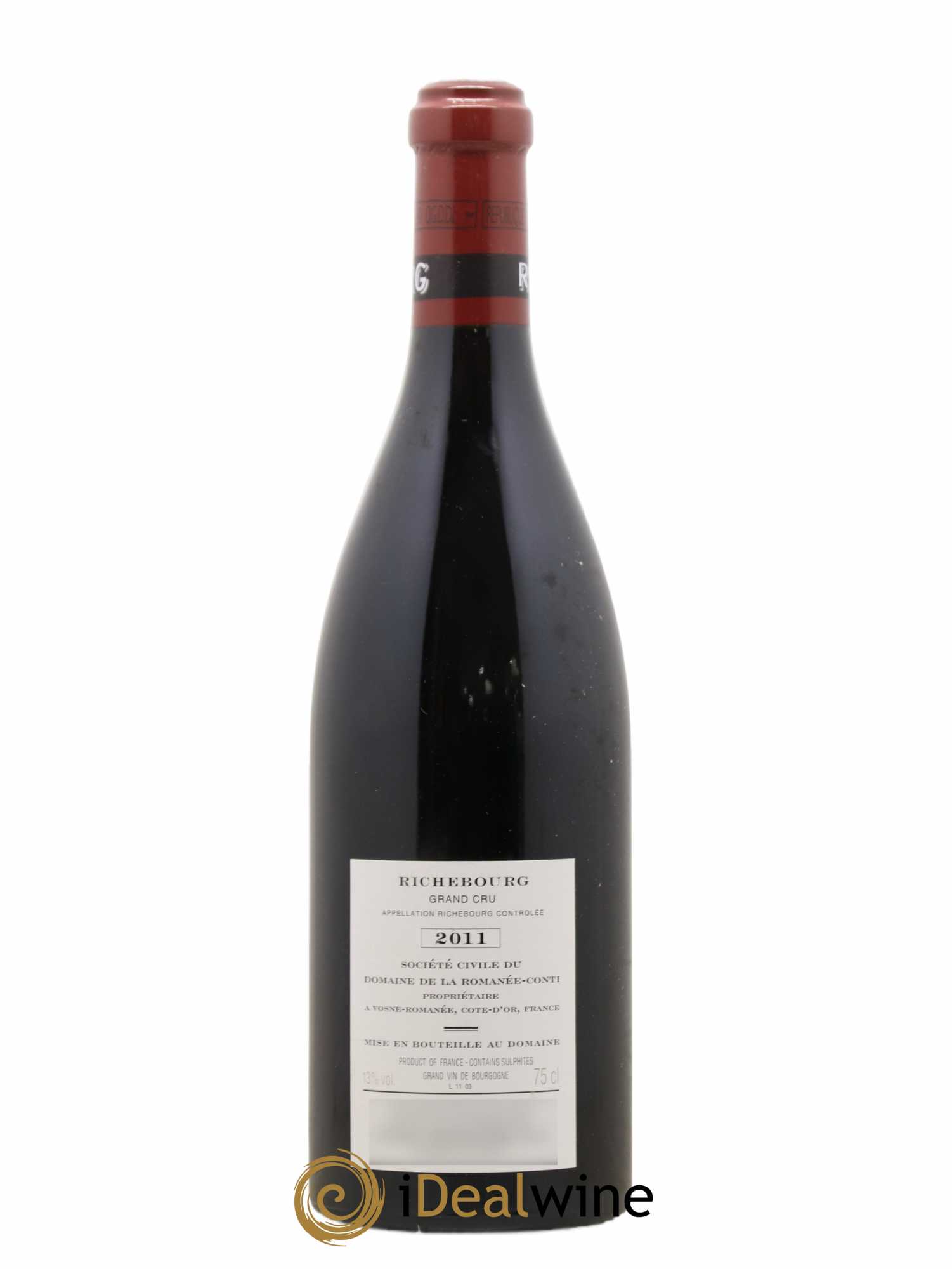 Richebourg Grand Cru Domaine de la Romanée-Conti 2011 - Lot de 1 bouteille - 2