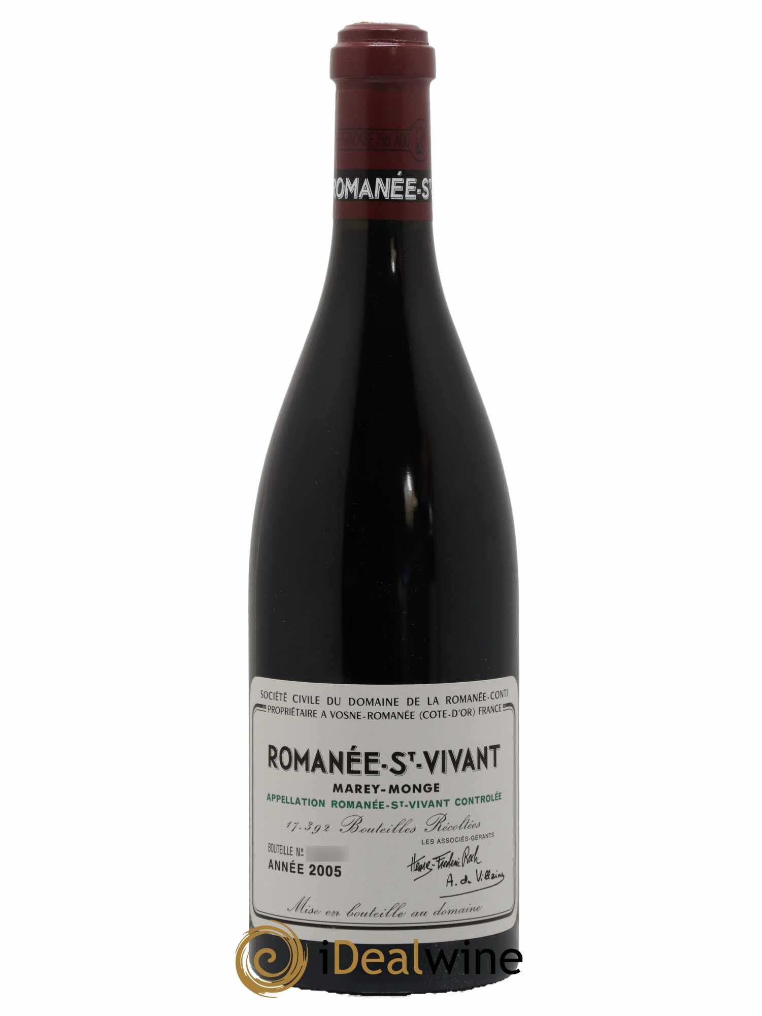 Romanée-Saint-Vivant Grand Cru Domaine de la Romanée-Conti 2005 - Lot de 1 bouteille - 0