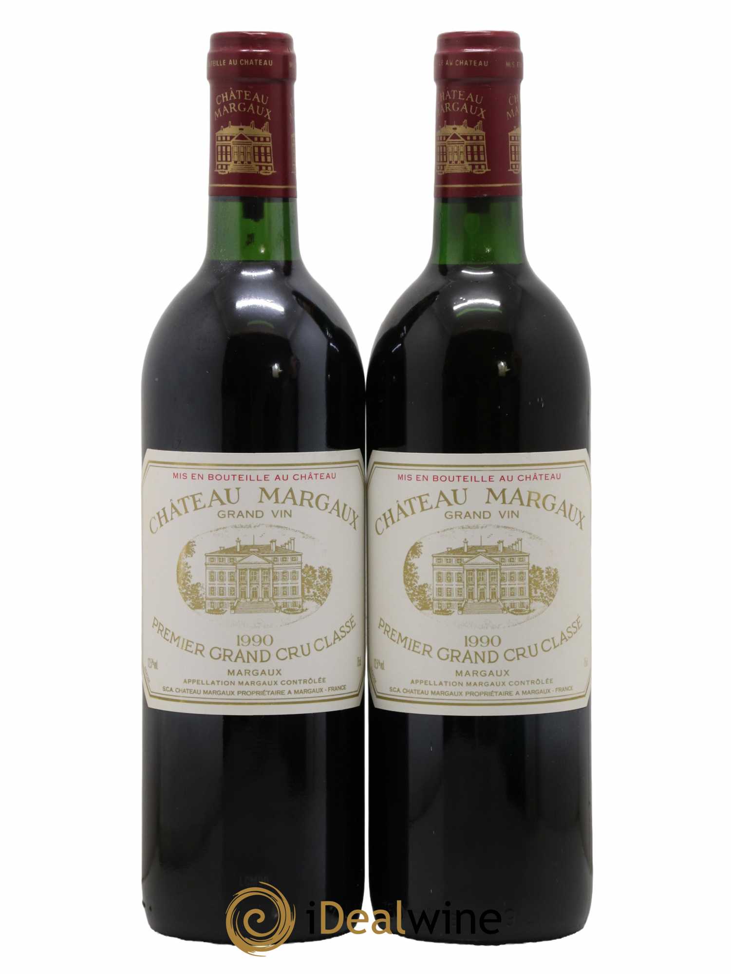 Château Margaux 1er Grand Cru Classé 1990 - Lot de 2 bouteilles - 0