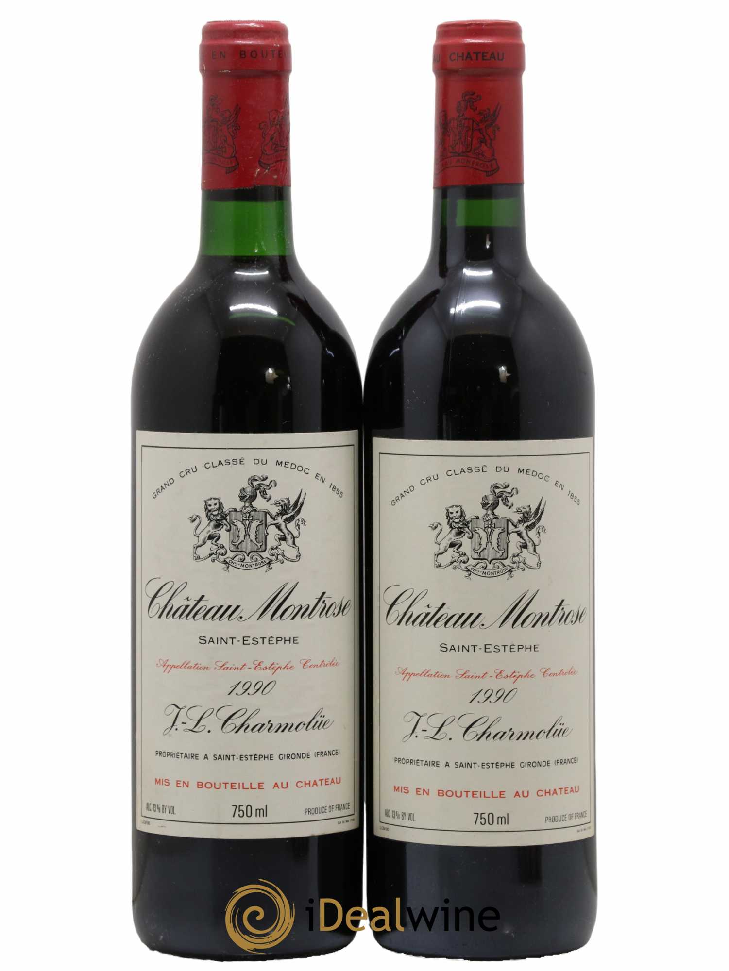 Château Montrose 2ème Grand Cru Classé 1990 - Lot de 2 bouteilles - 0