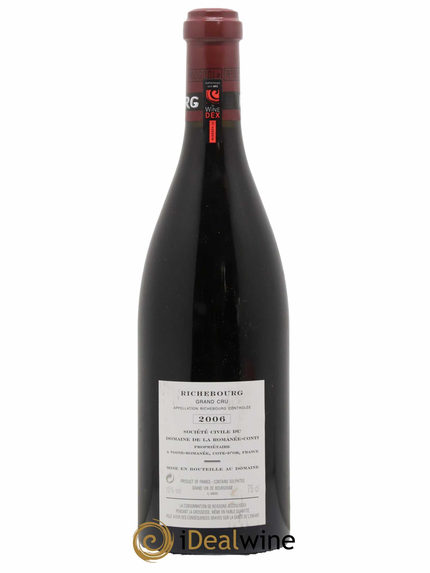 Richebourg Grand Cru Domaine de la Romanée-Conti 2006 - Lot de 1 bouteille - 1