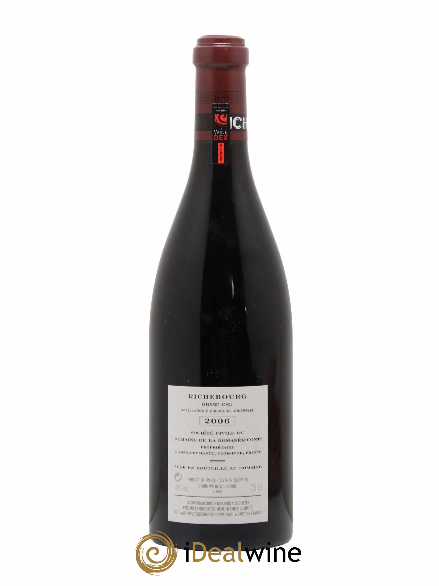 Richebourg Grand Cru Domaine de la Romanée-Conti 2006 - Lot de 1 bouteille - 1