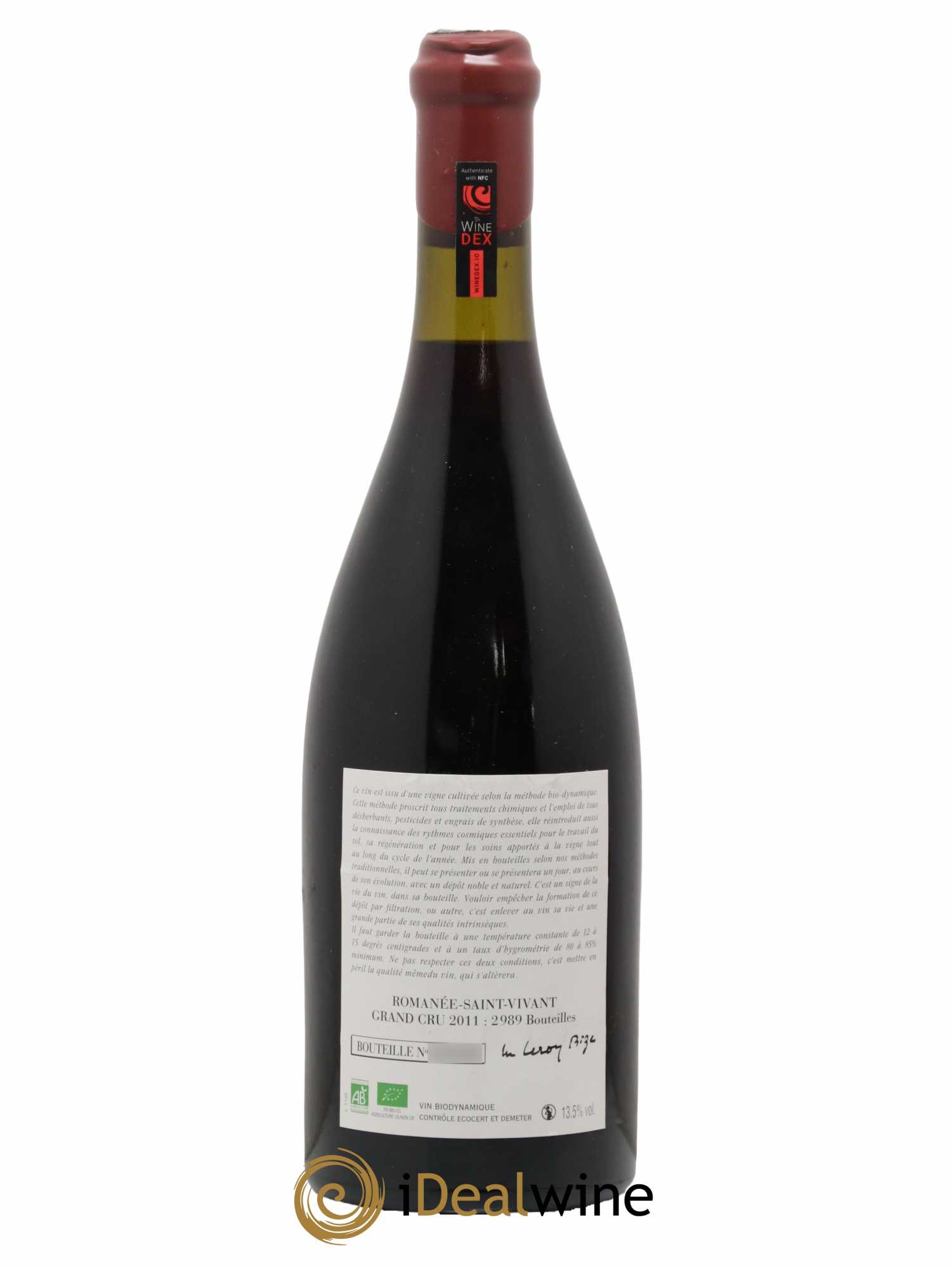 Romanée-Saint-Vivant Grand Cru Leroy (Domaine) 2011 - Lot de 1 bouteille - 1