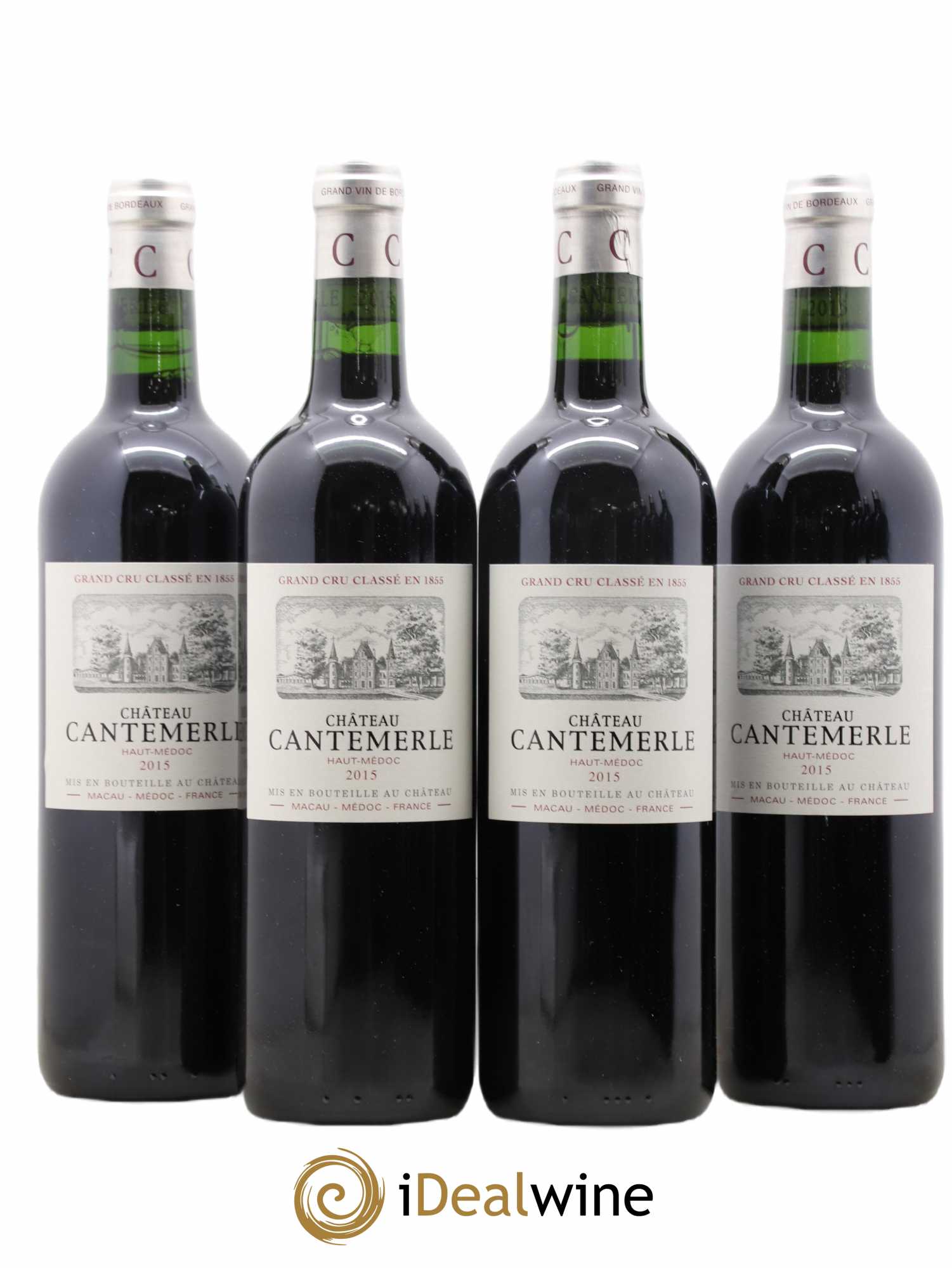 Château Cantemerle 5ème Grand Cru Classé 2015 - Lot de 4 bouteilles - 0