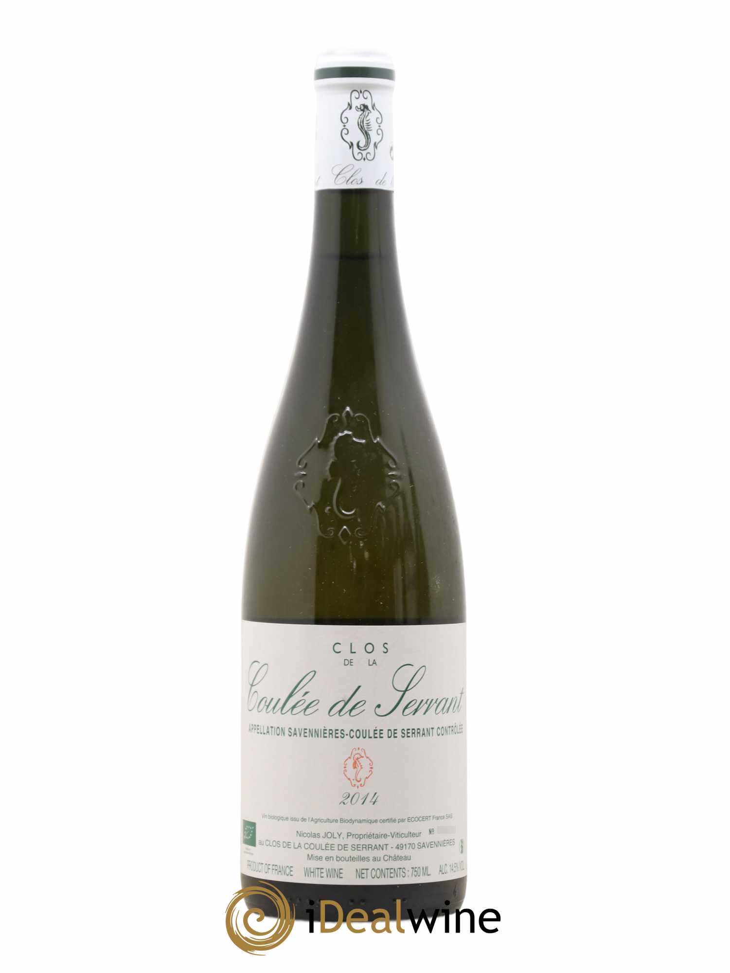 Savennières Clos de la Coulée de Serrant Vignobles de la Coulée de Serrant - Nicolas Joly 2014 - Lot de 1 bouteille - 0